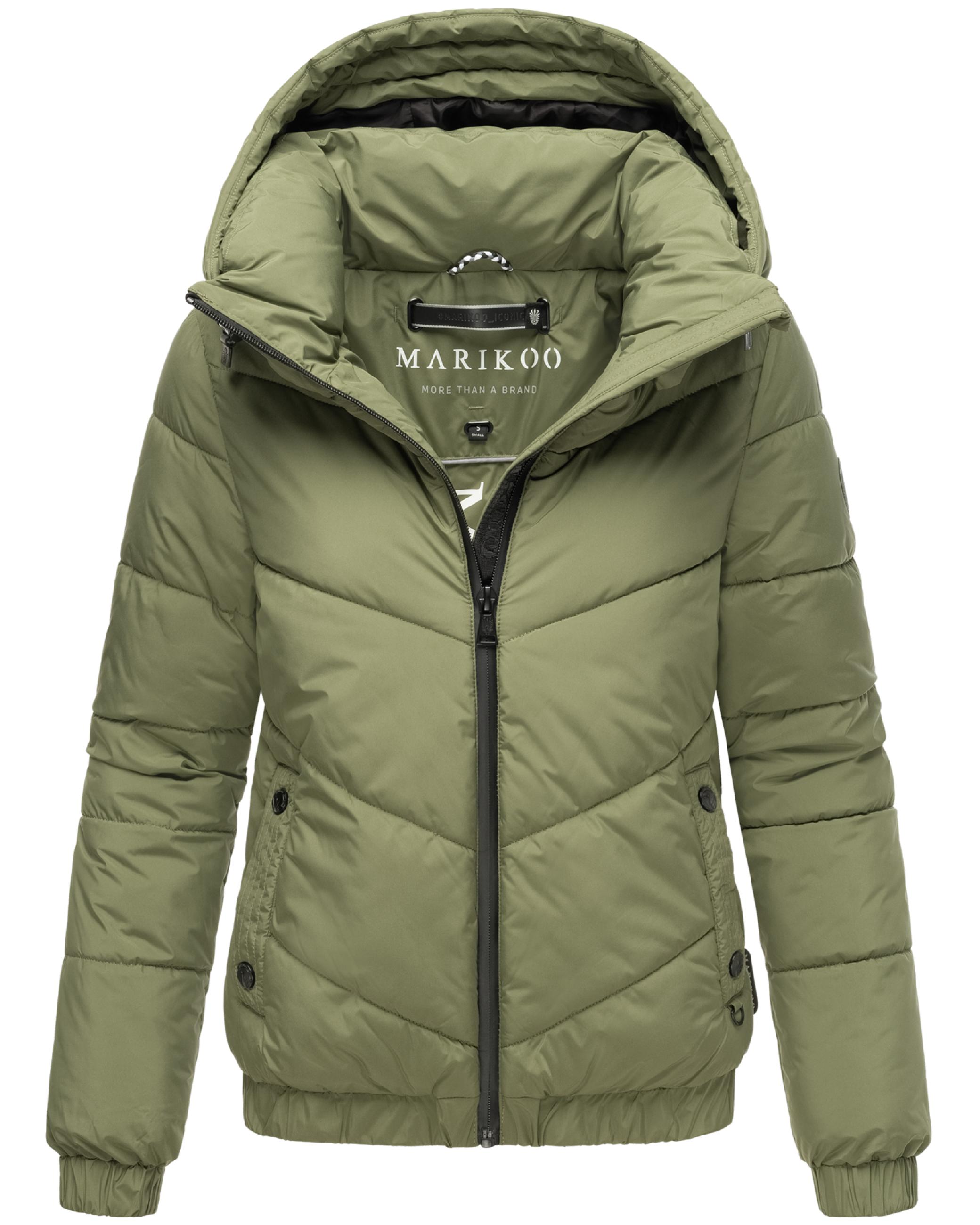 Warme Steppjacke mit Kapuze "Nayanaa XVI" Olive