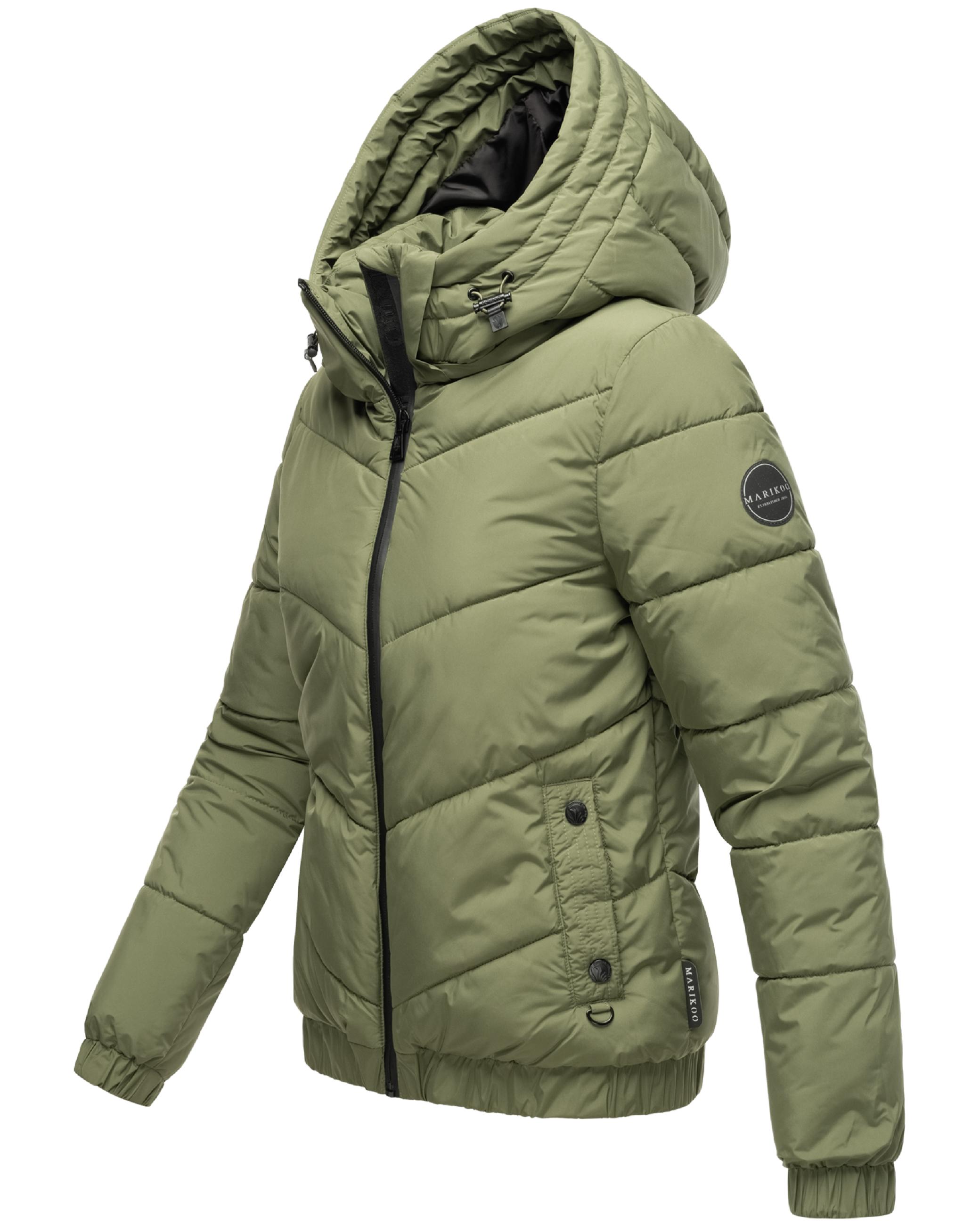 Warme Steppjacke mit Kapuze "Nayanaa XVI" Olive