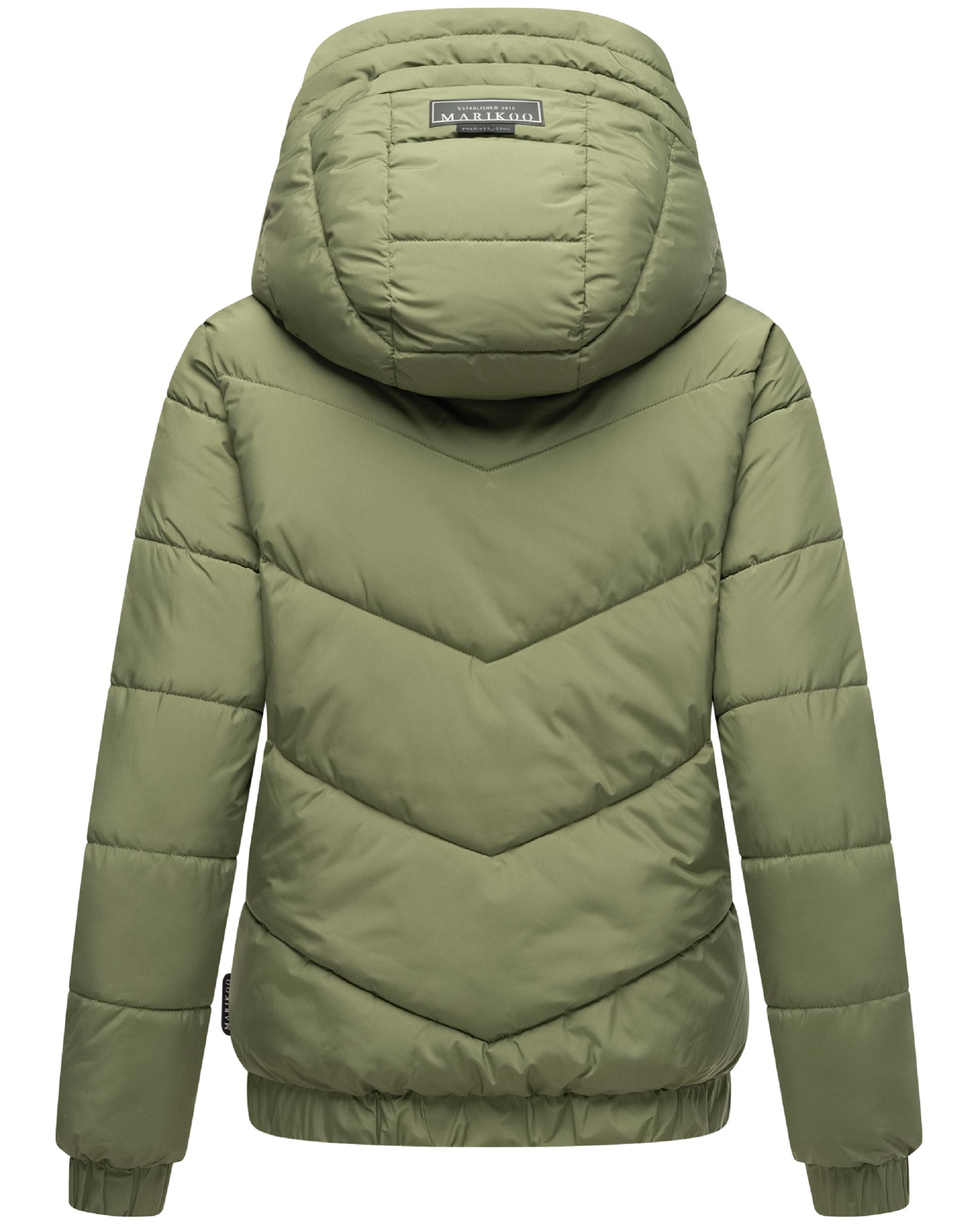 Warme Steppjacke mit Kapuze "Nayanaa XVI" Olive