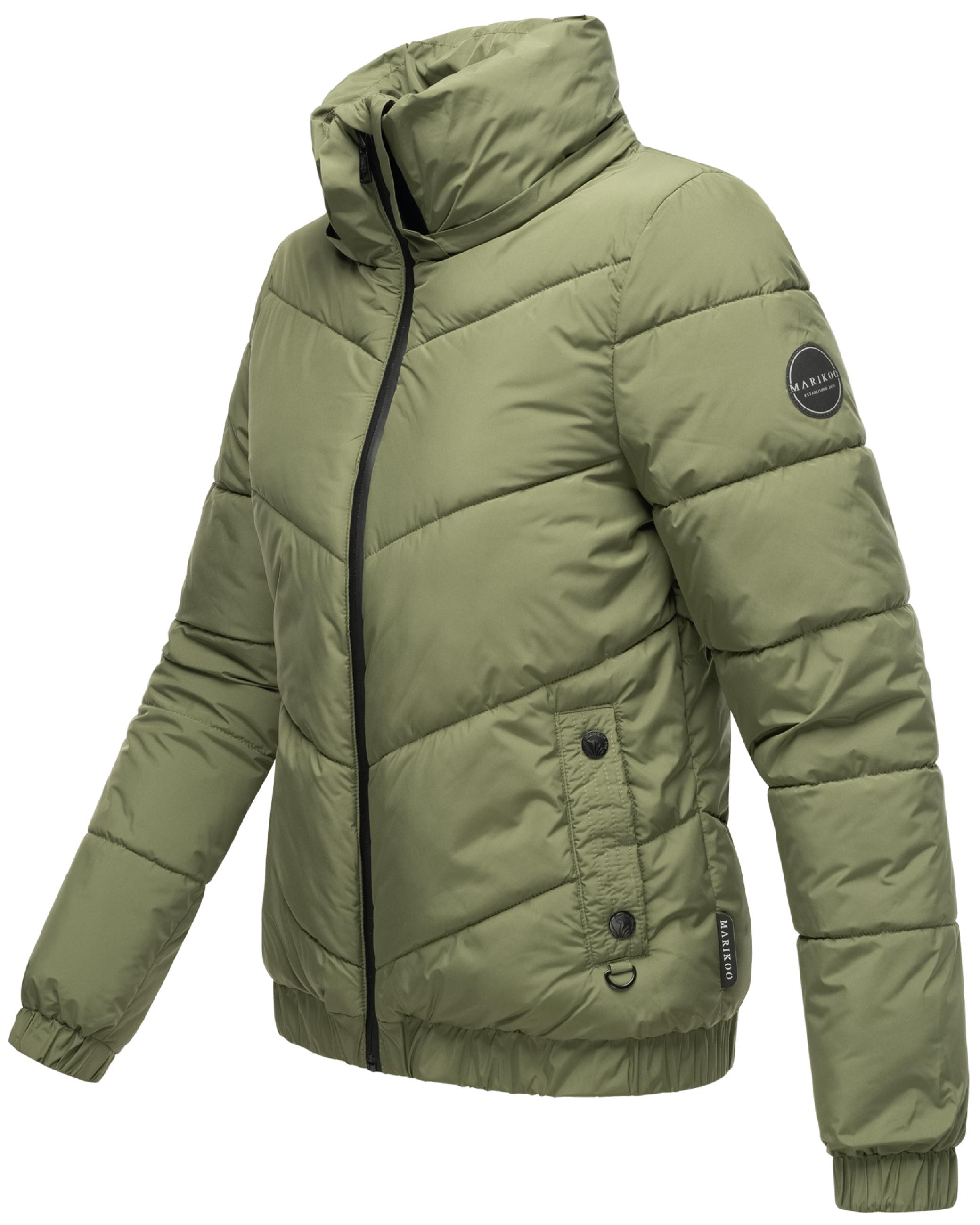 Warme Steppjacke mit Kapuze "Nayanaa XVI" Olive