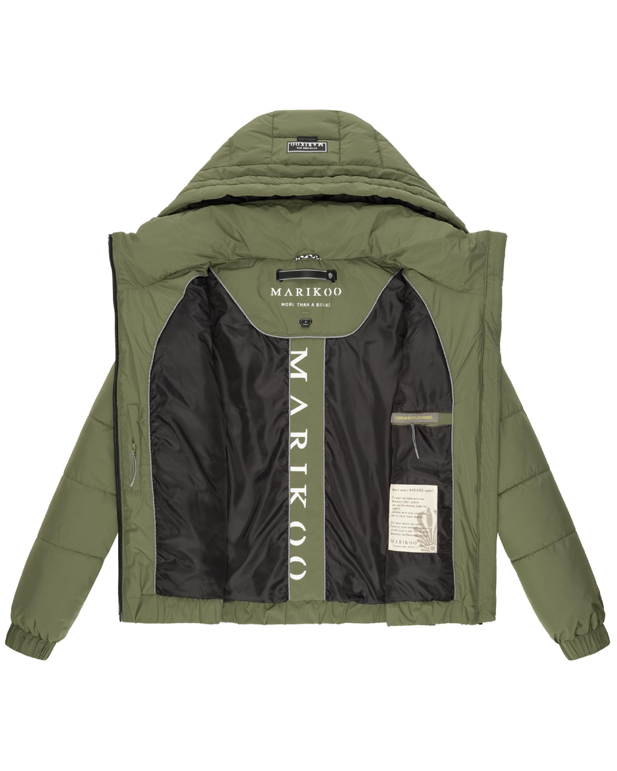 Warme Steppjacke mit Kapuze "Nayanaa XVI" Olive