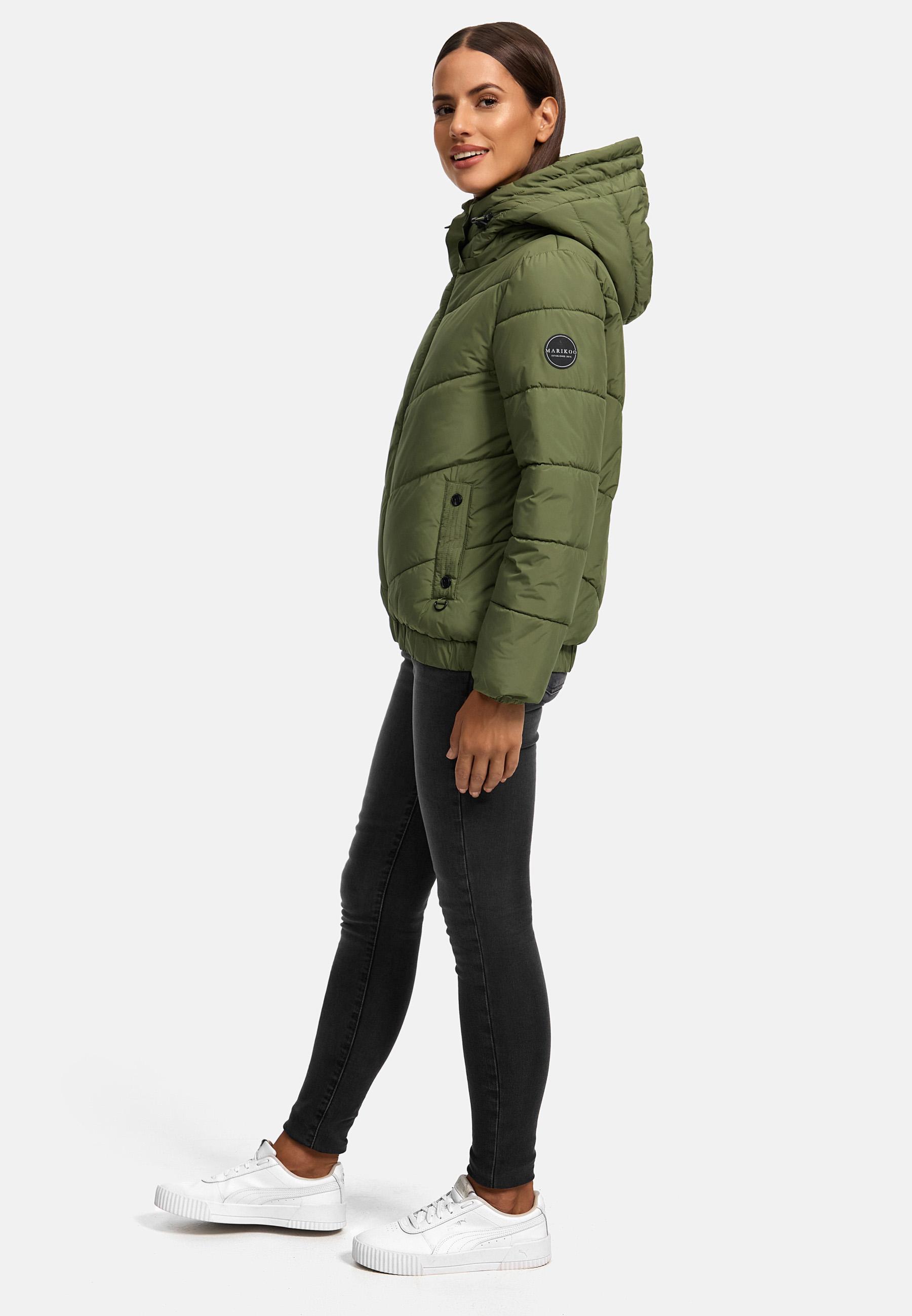 Warme Steppjacke mit Kapuze "Nayanaa XVI" Olive