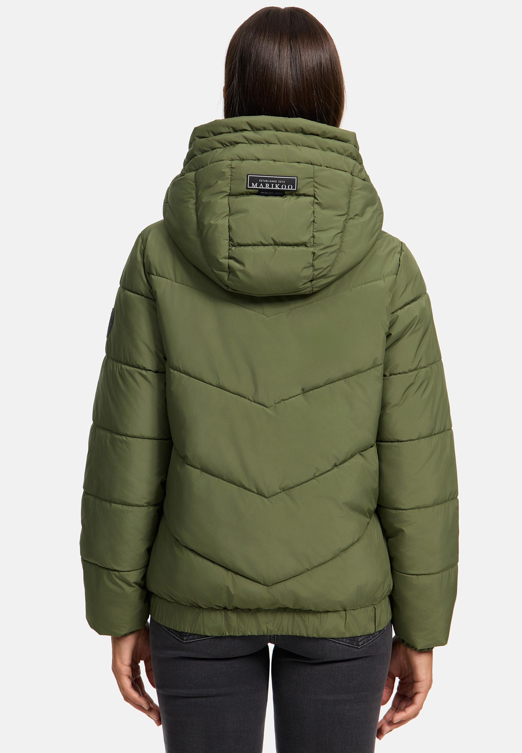 Warme Steppjacke mit Kapuze "Nayanaa XVI" Olive