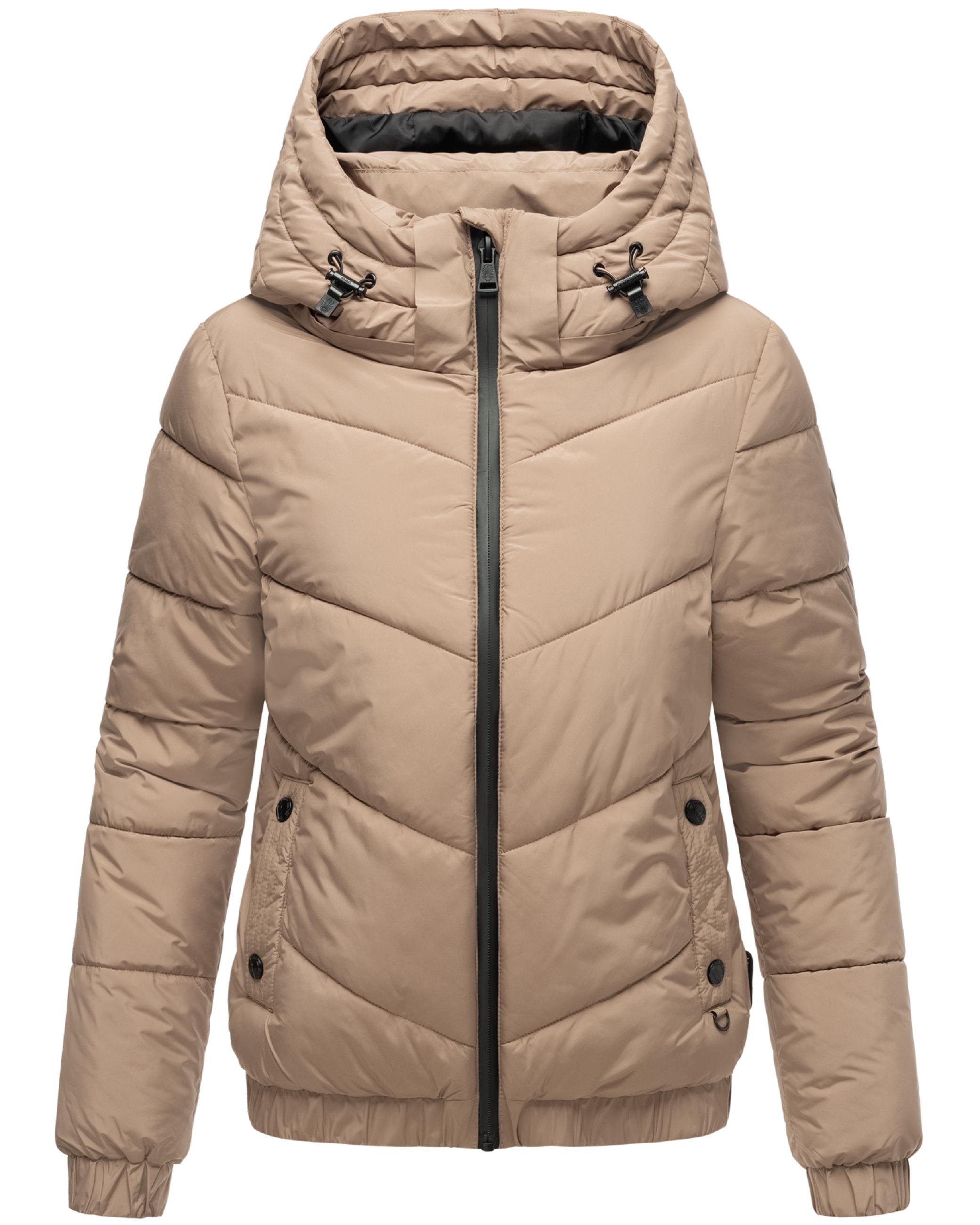 Warme Steppjacke mit Kapuze "Nayanaa XVI" Taupe Grey