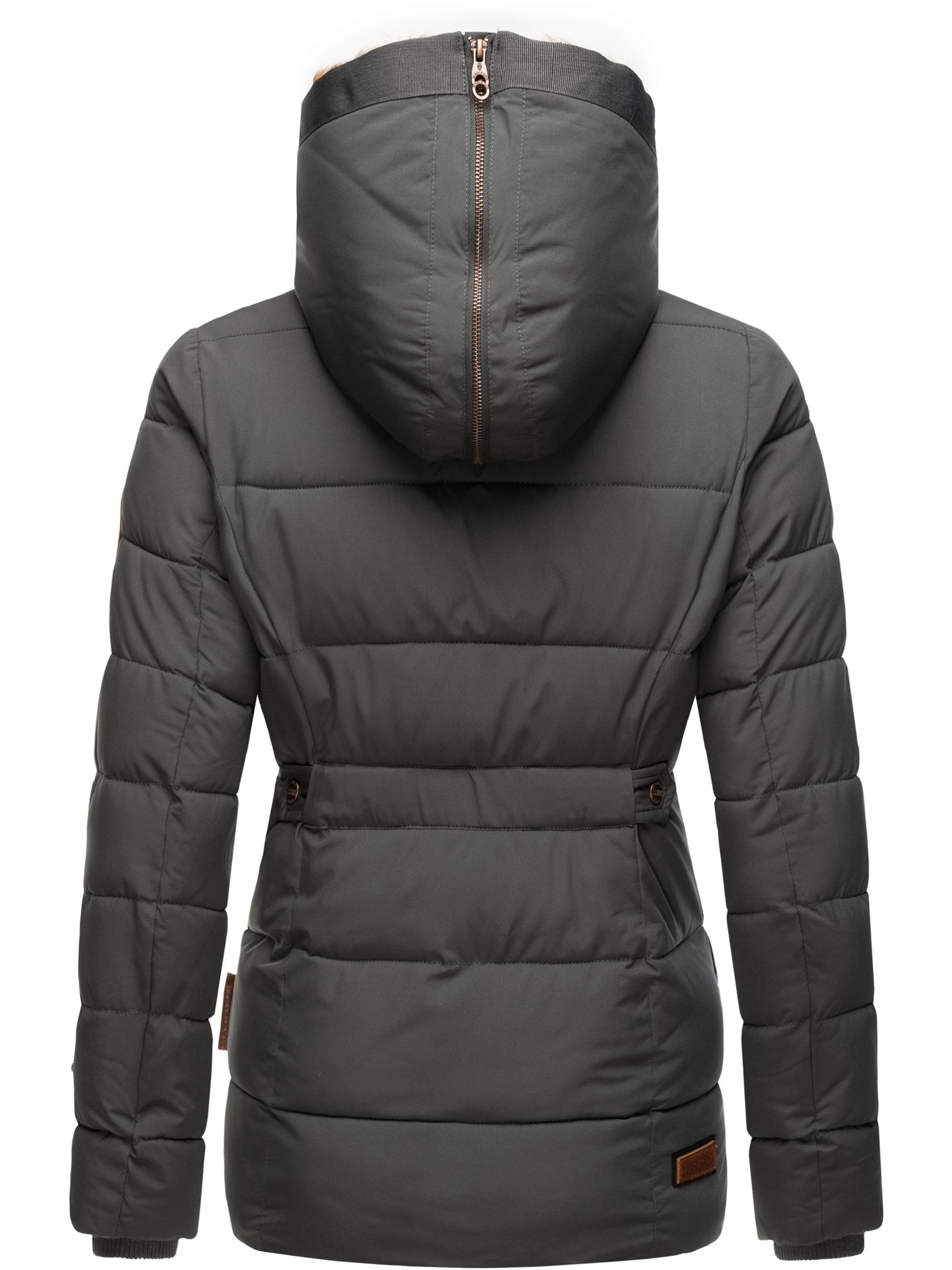 Winter Steppjacke mit Kapuze "Nekoo" Anthracite