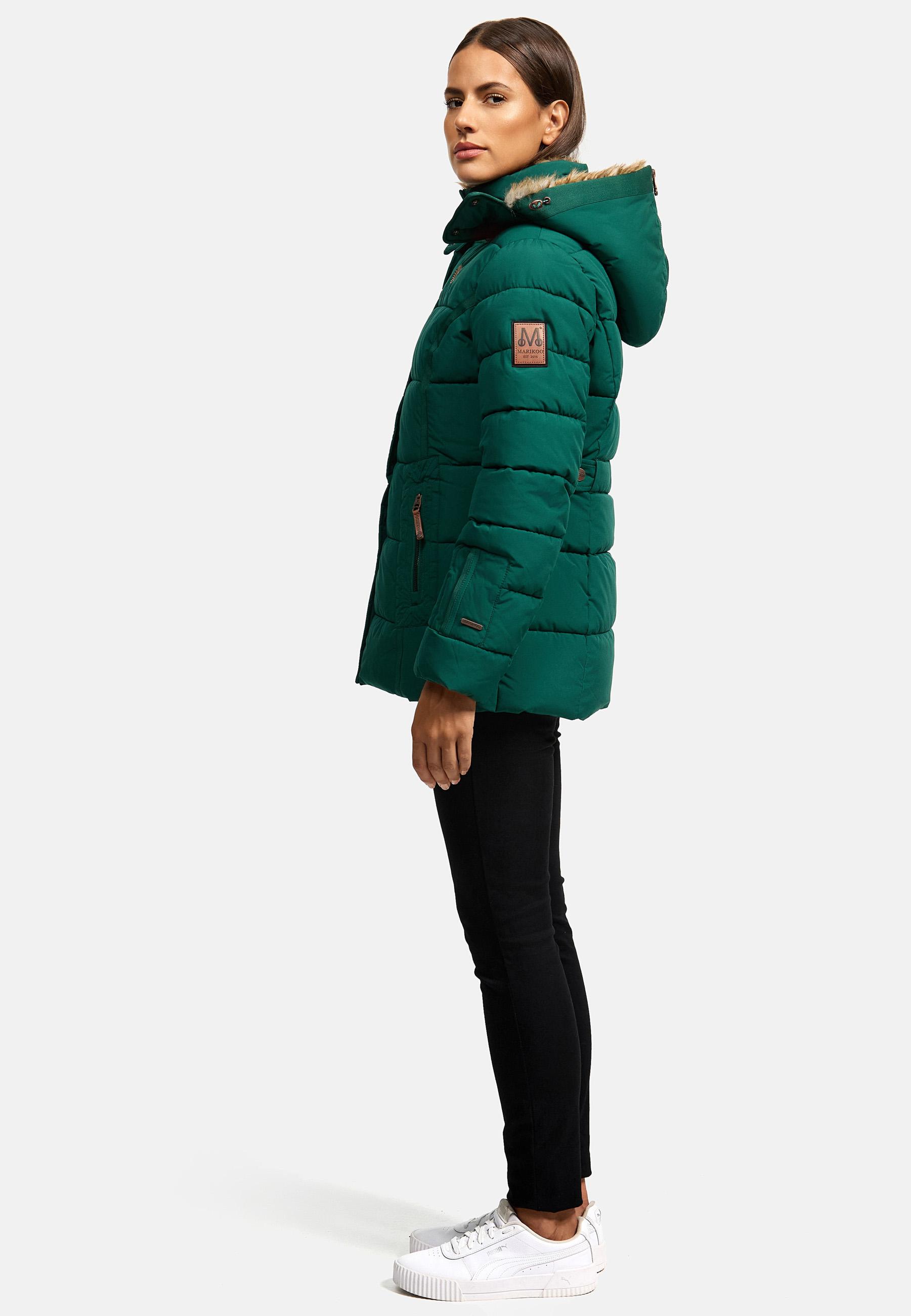 Winter Steppjacke mit Kapuze "Nekoo" Evergreen