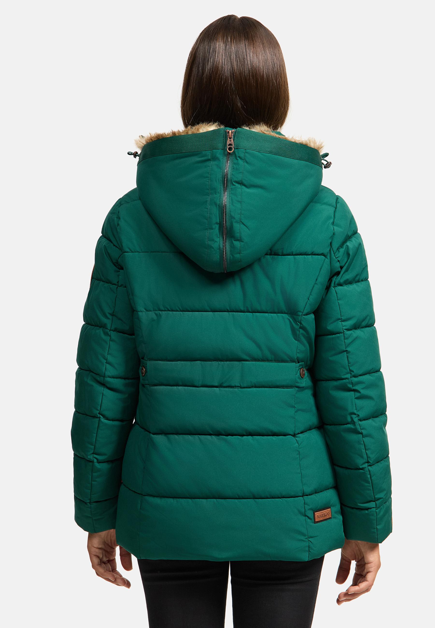 Winter Steppjacke mit Kapuze "Nekoo" Evergreen