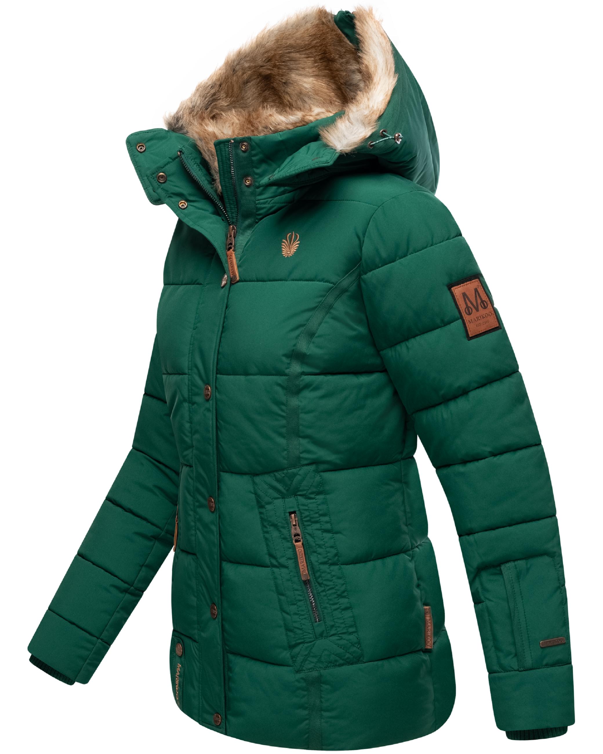 Winter Steppjacke mit Kapuze "Nekoo" Evergreen