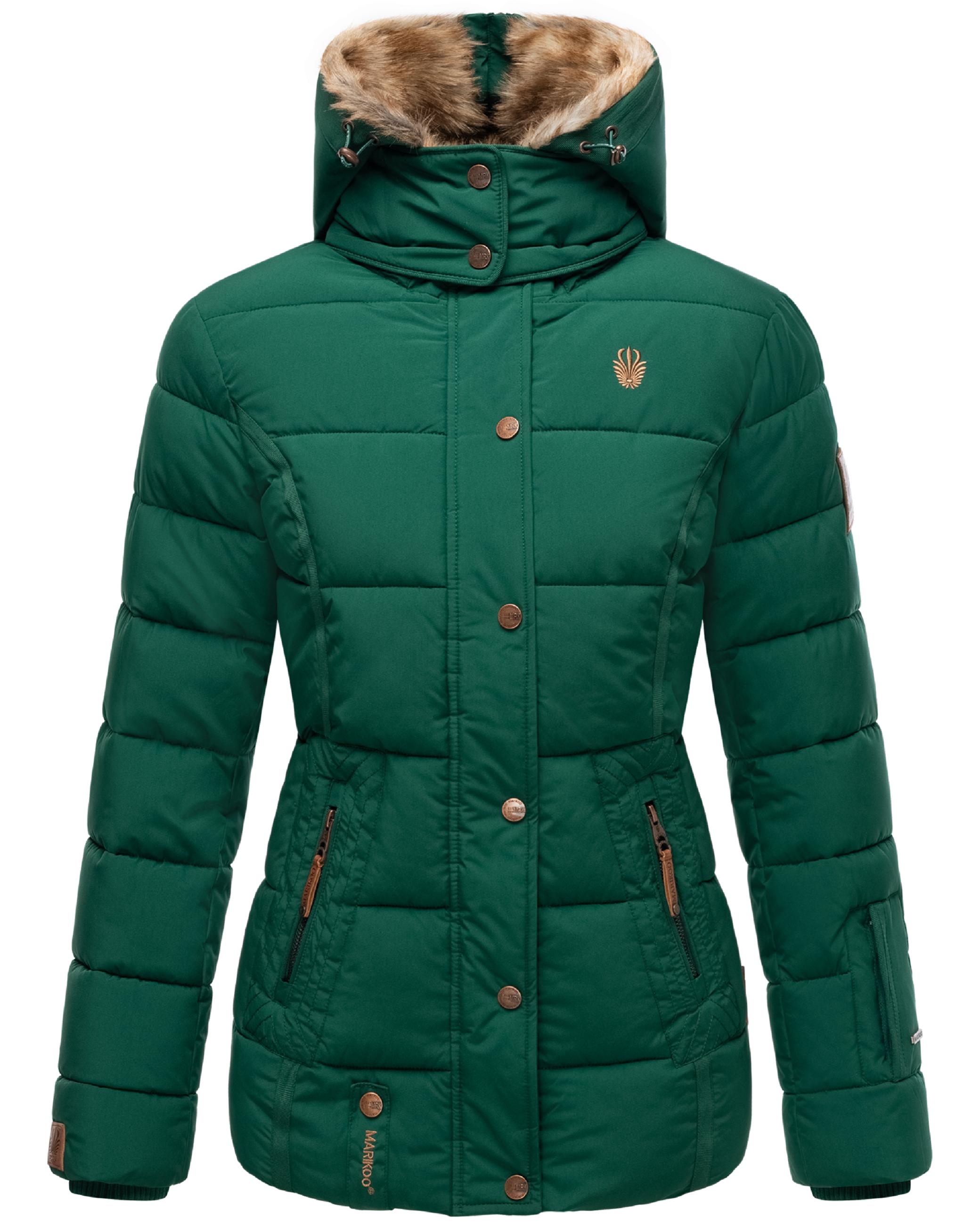 Winter Steppjacke mit Kapuze "Nekoo" Evergreen