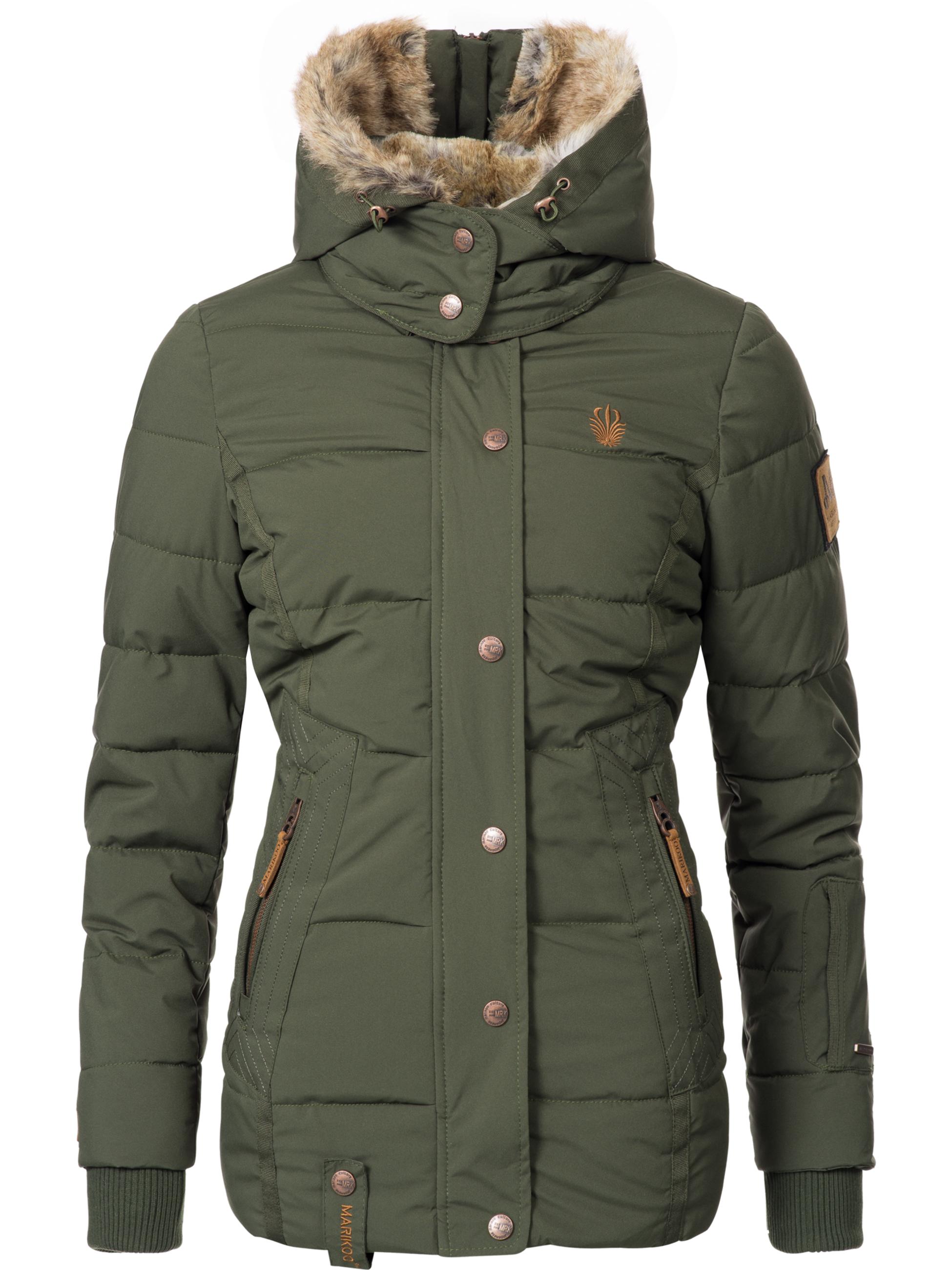 Winter Steppjacke mit Kapuze "Nekoo" Grün