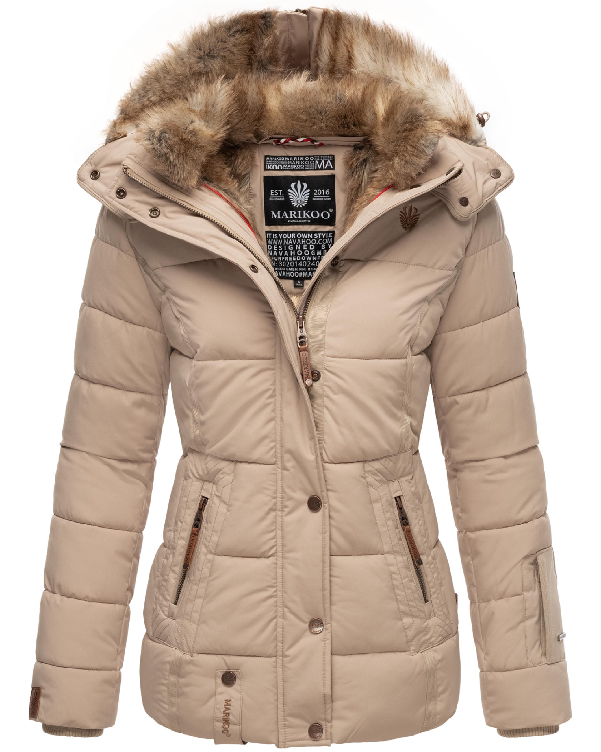 Winter Steppjacke mit Kapuze "Nekoo" Light Taupe