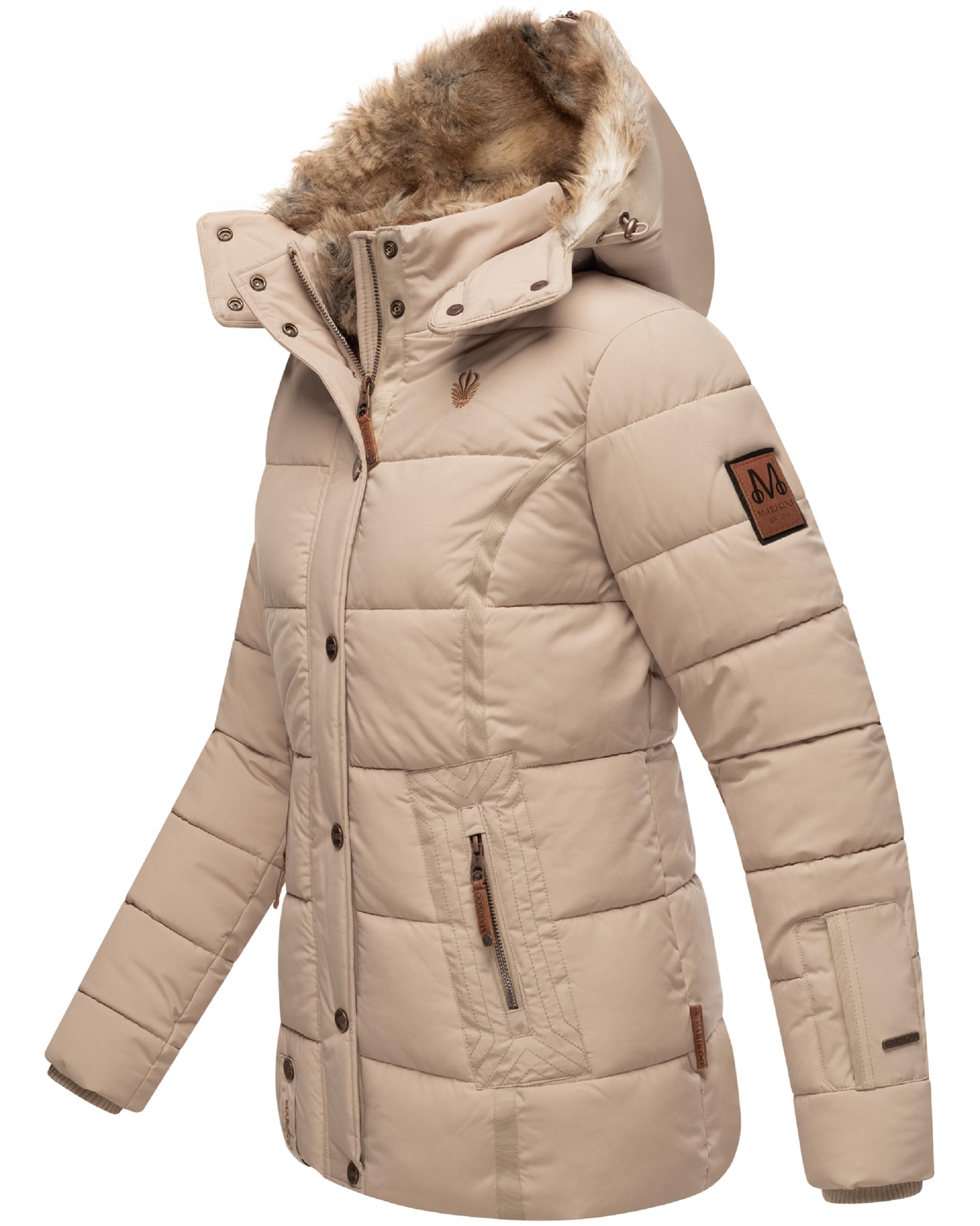 Winter Steppjacke mit Kapuze "Nekoo" Light Taupe