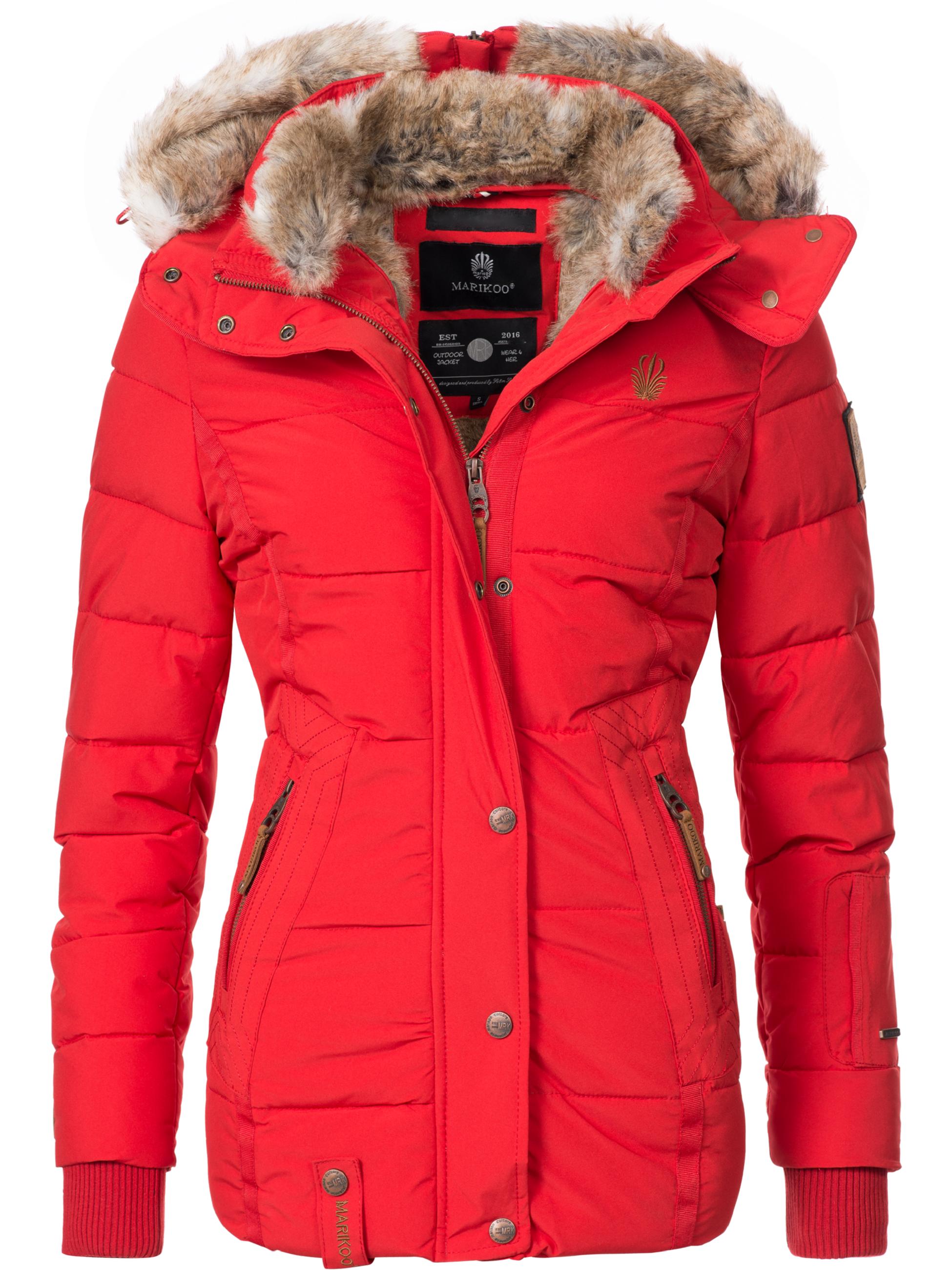 Winter Steppjacke mit Kapuze "Nekoo" Rot