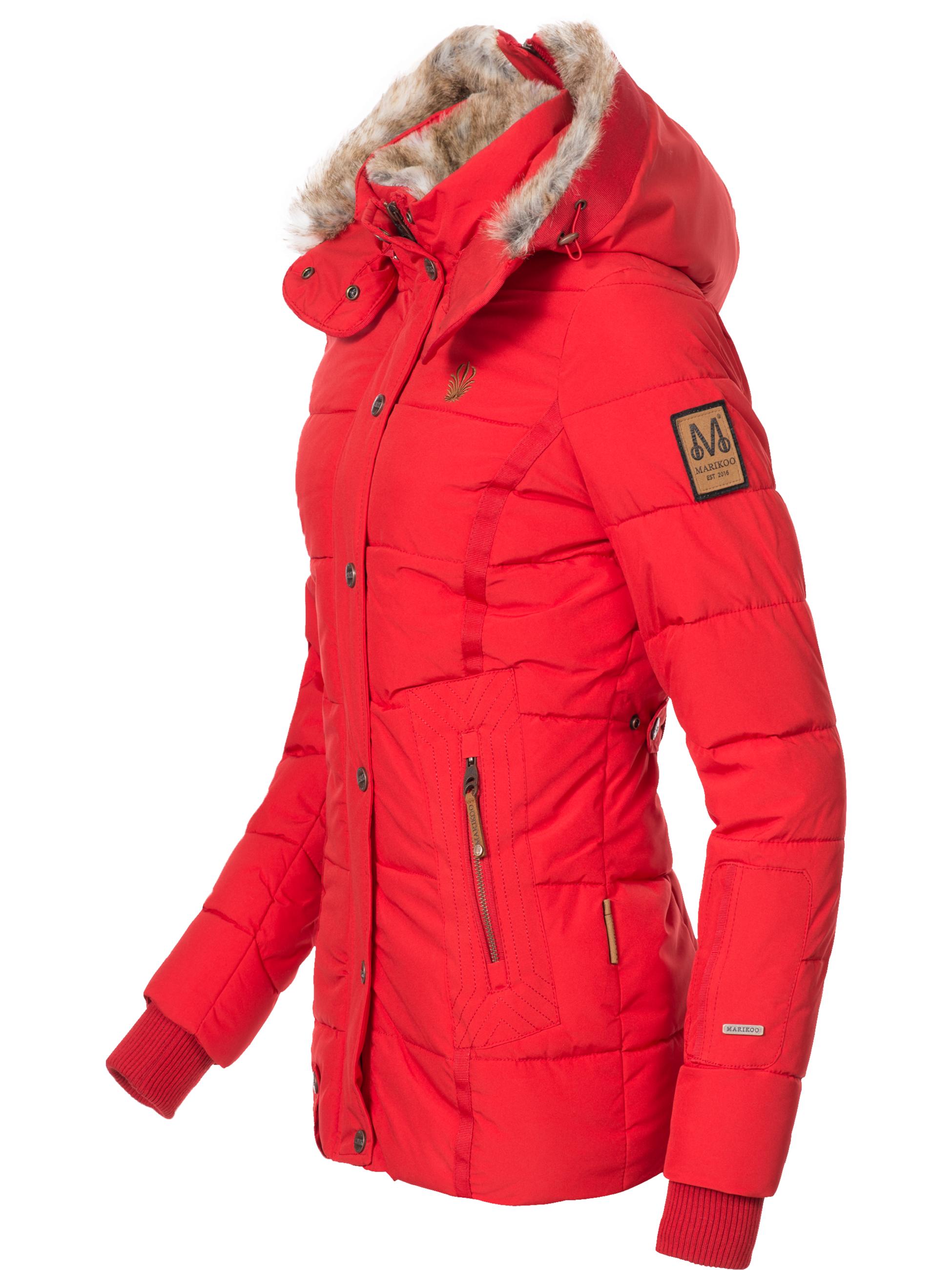 Winter Steppjacke mit Kapuze "Nekoo" Rot