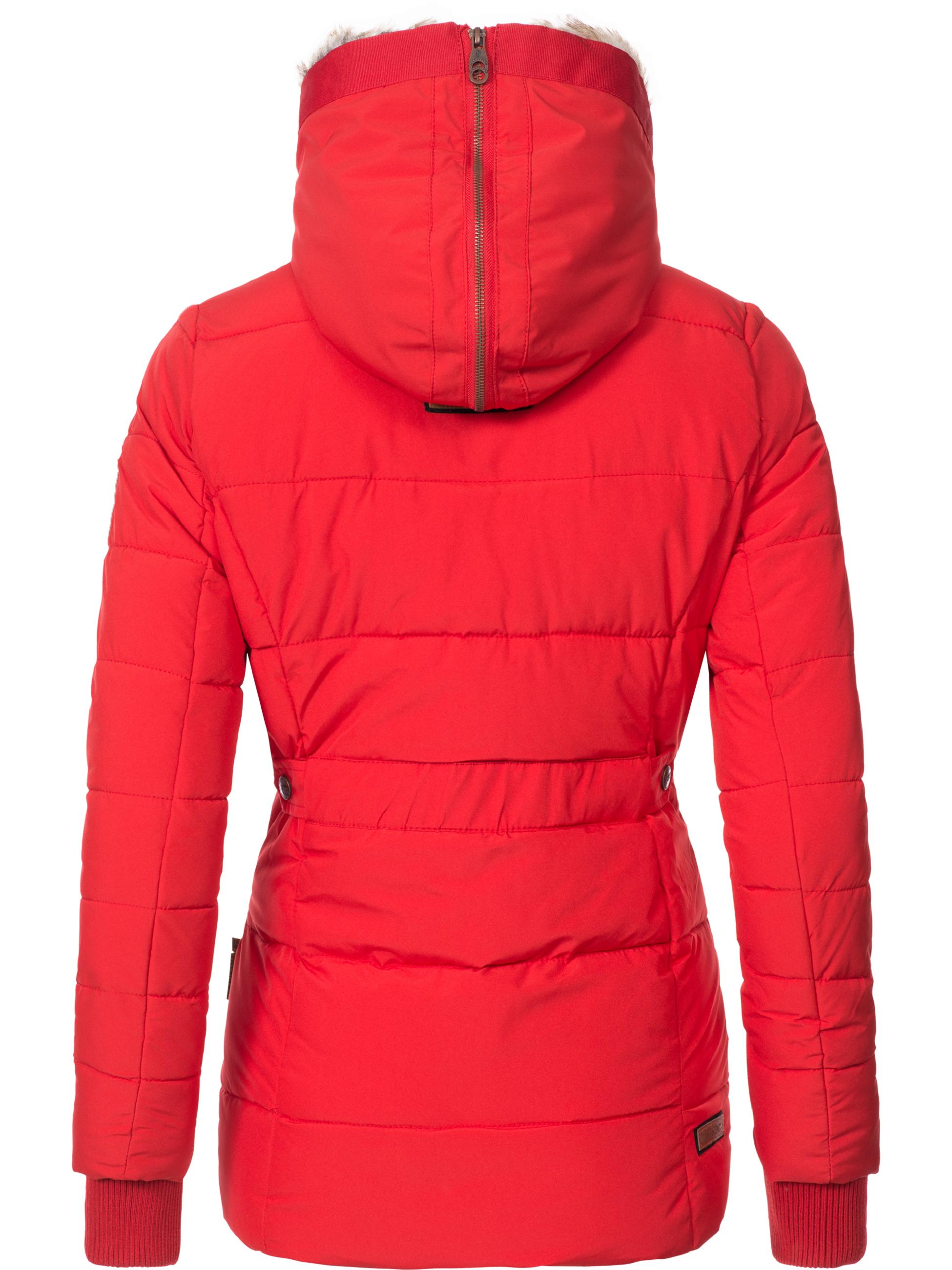 Winter Steppjacke mit Kapuze "Nekoo" Rot