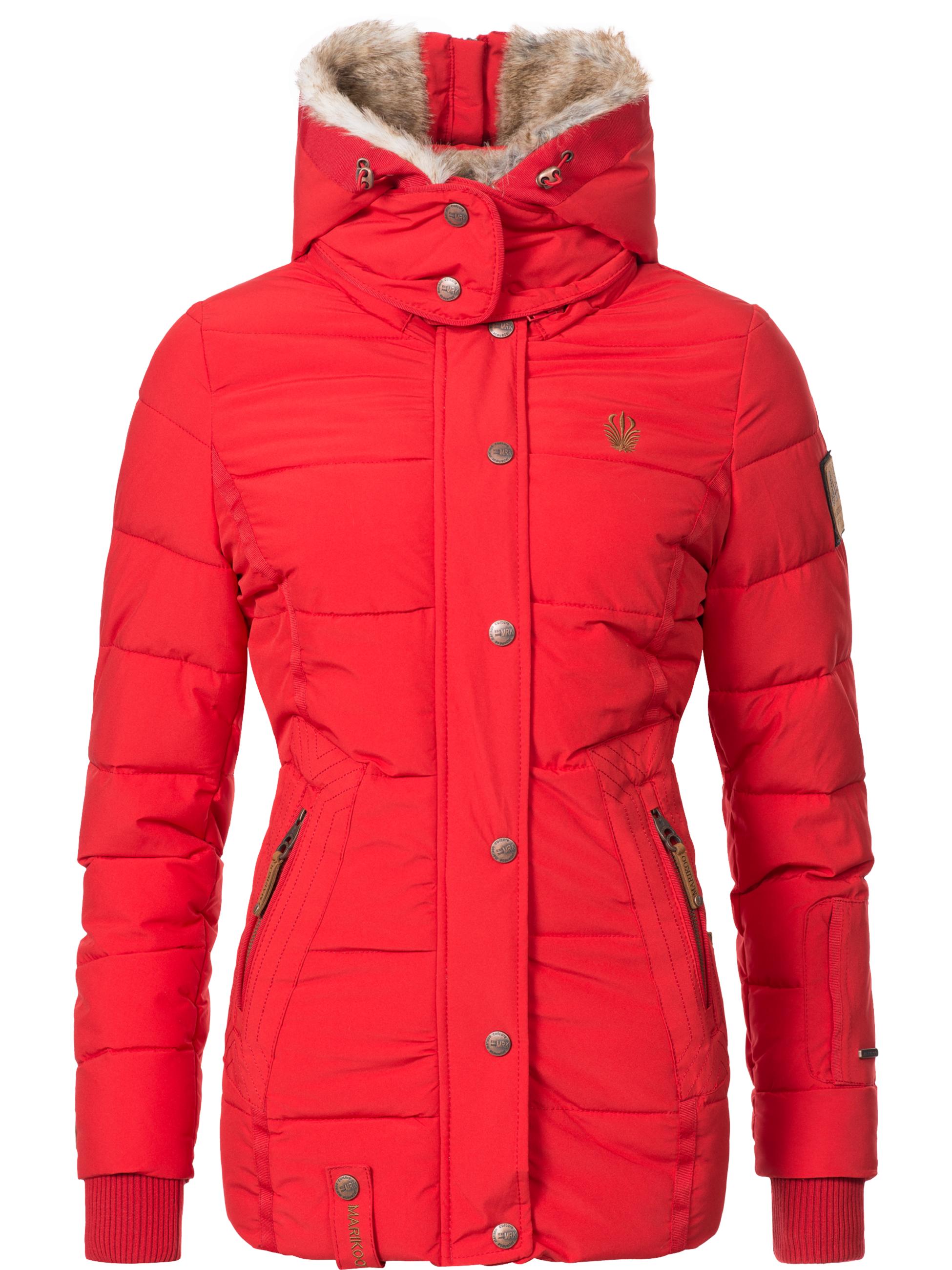 Winter Steppjacke mit Kapuze "Nekoo" Rot