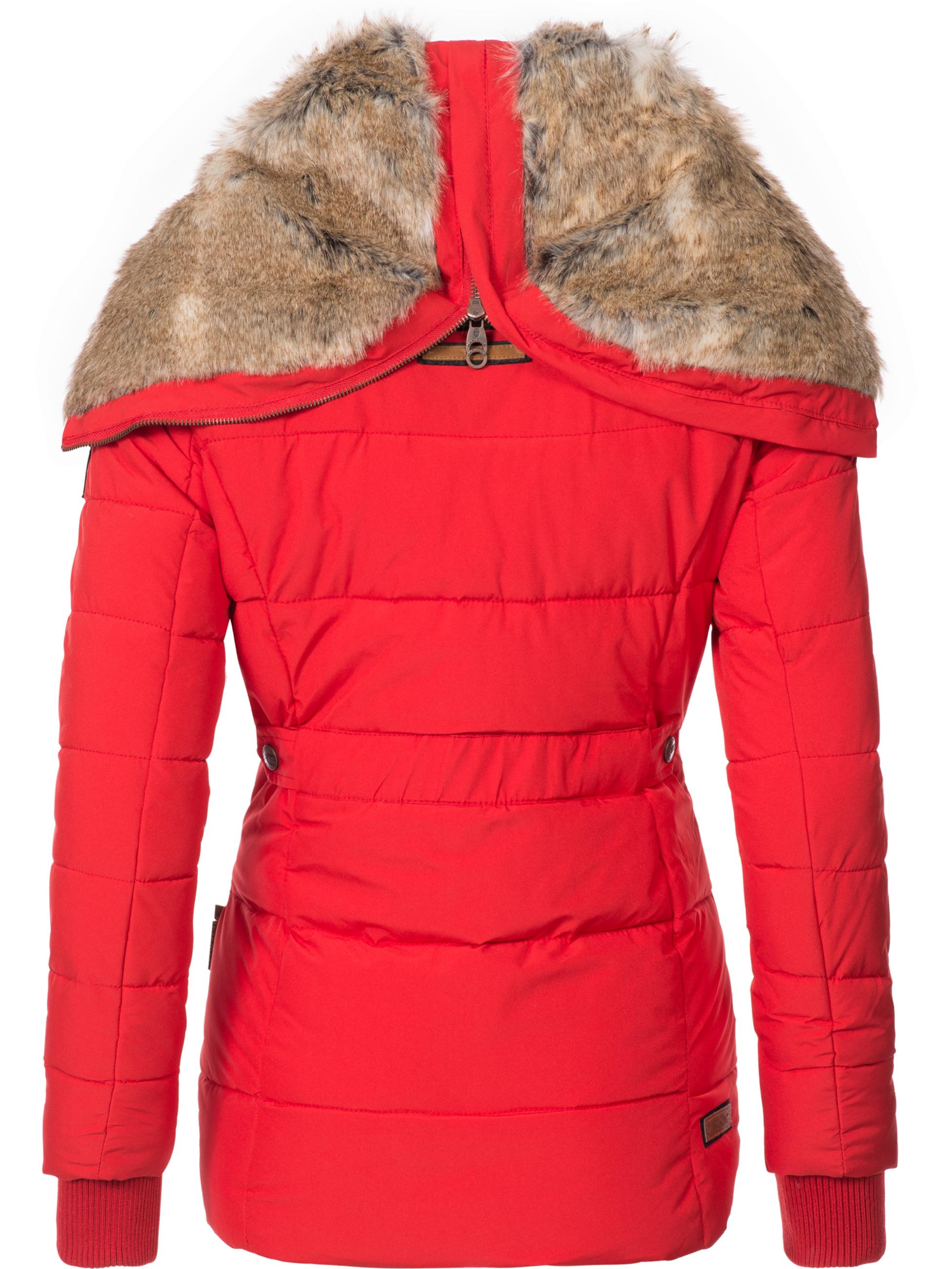 Winter Steppjacke mit Kapuze "Nekoo" Rot