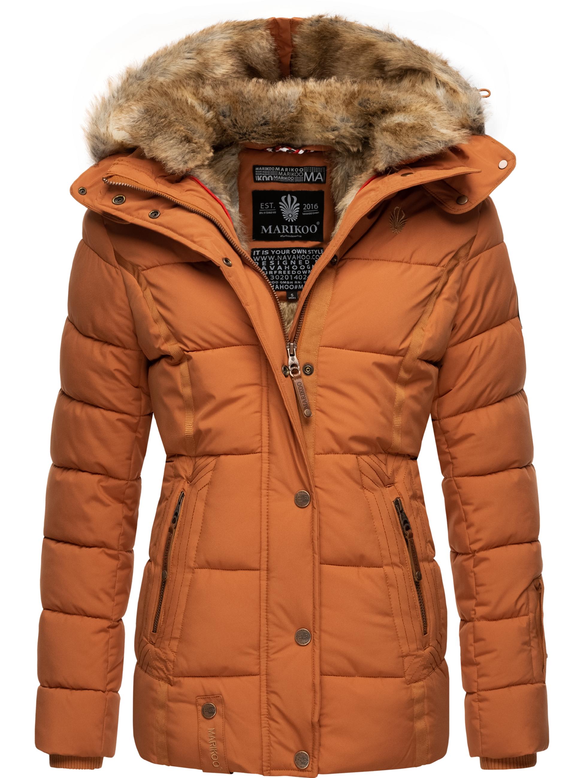 Winter Steppjacke mit Kapuze "Nekoo" Rusty Cinnamon