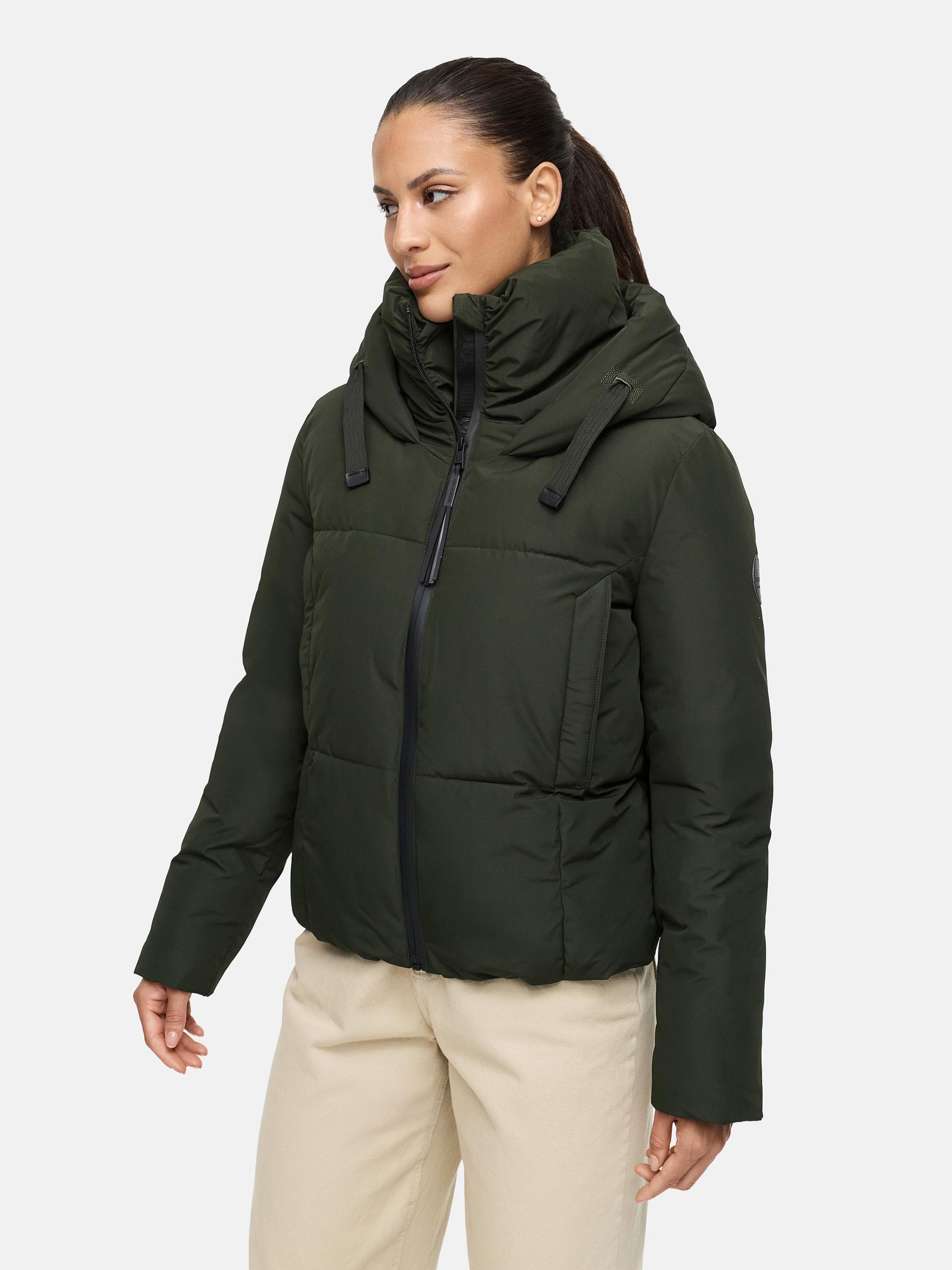 Kurze Steppjacke mit Stehkragen "Ninikaa XVI-1" Dark Olive