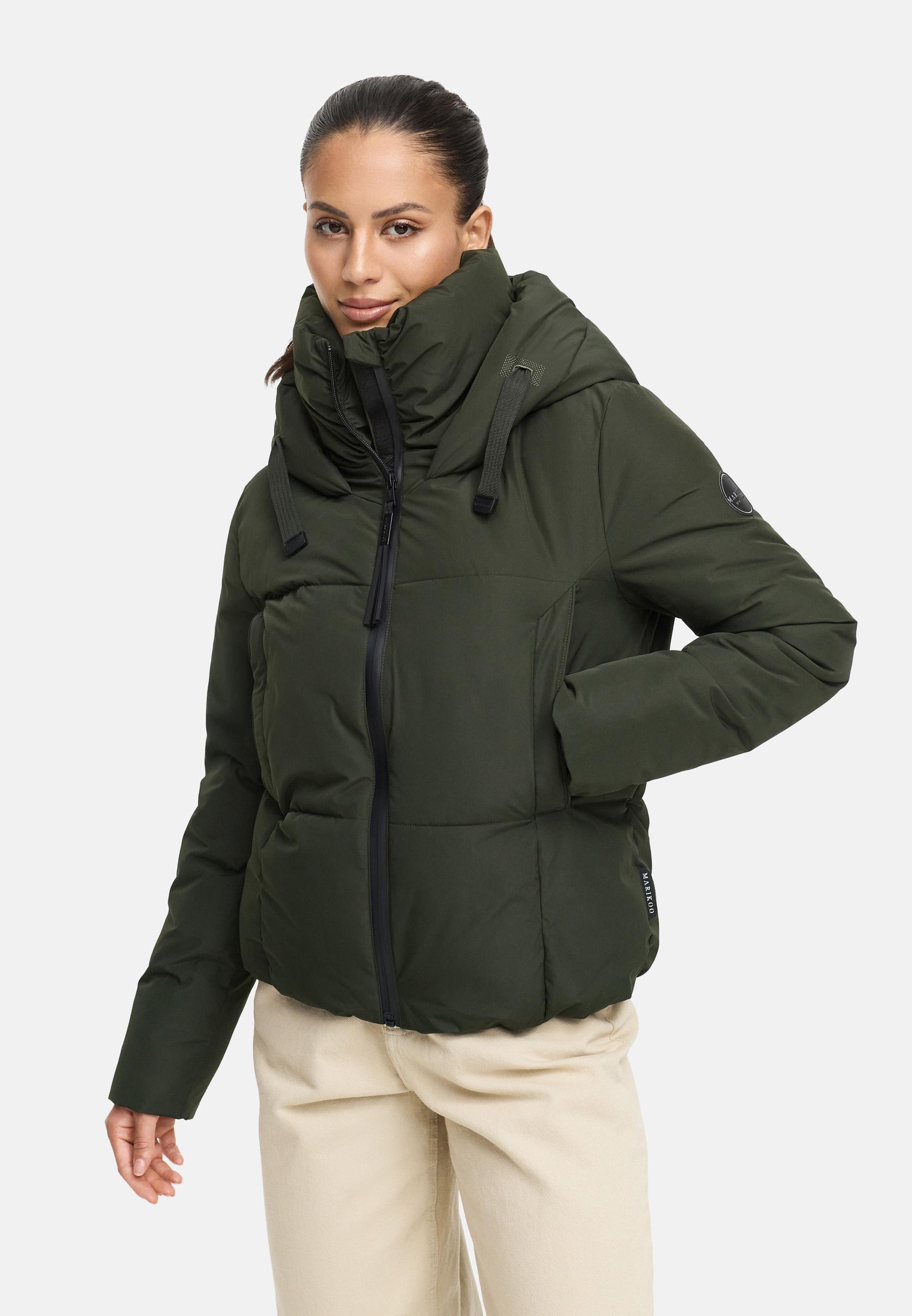 Kurze Steppjacke mit Stehkragen "Ninikaa XVI-1" Dark Olive