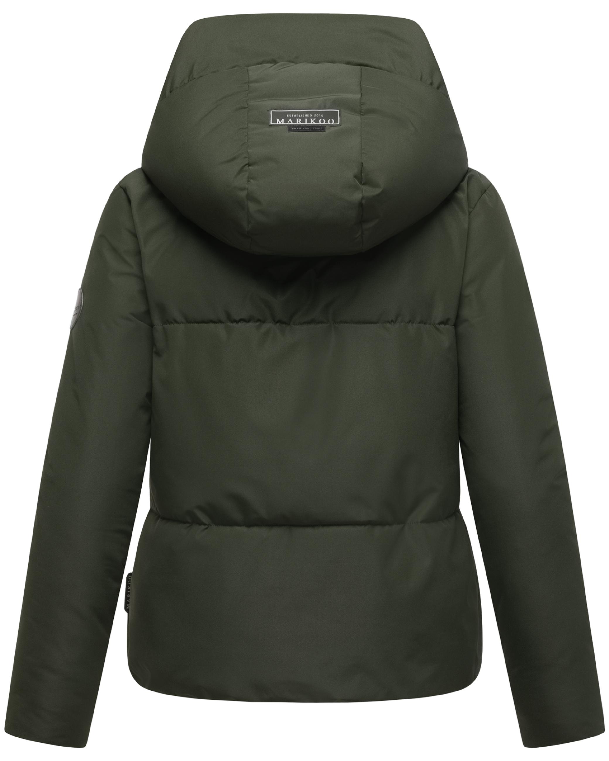 Kurze Steppjacke mit Stehkragen "Ninikaa XVI-1" Dark Olive