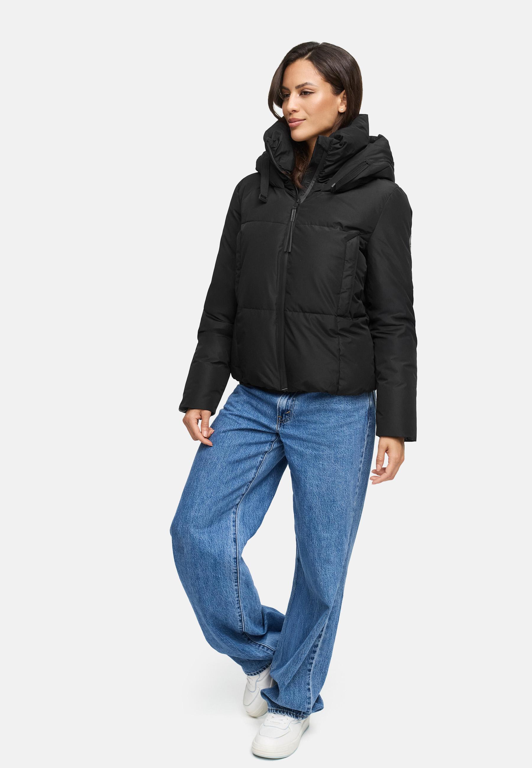 Warme Steppjacke mit Kapuze "Ninikaa XVI" Black
