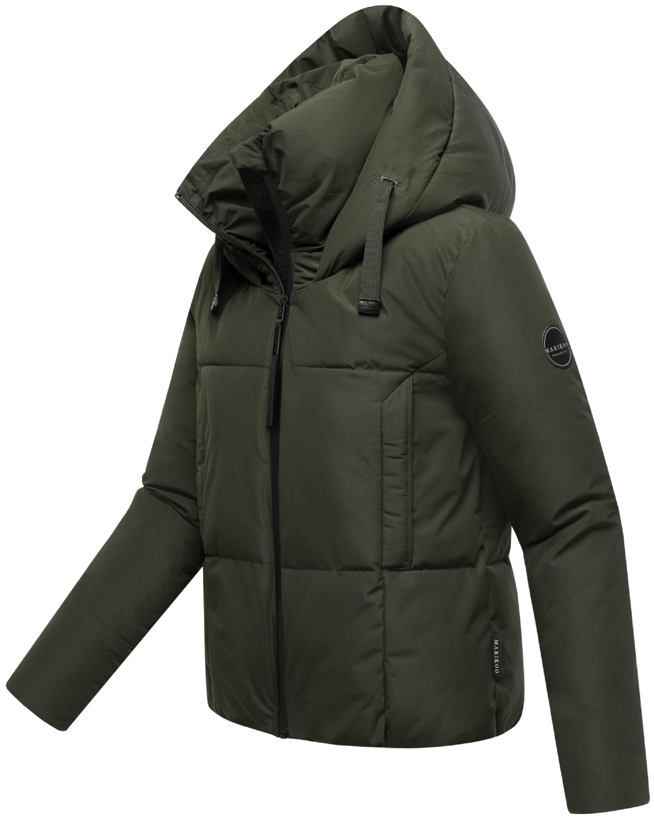 Warme Steppjacke mit Kapuze "Ninikaa XVI" Dark Olive
