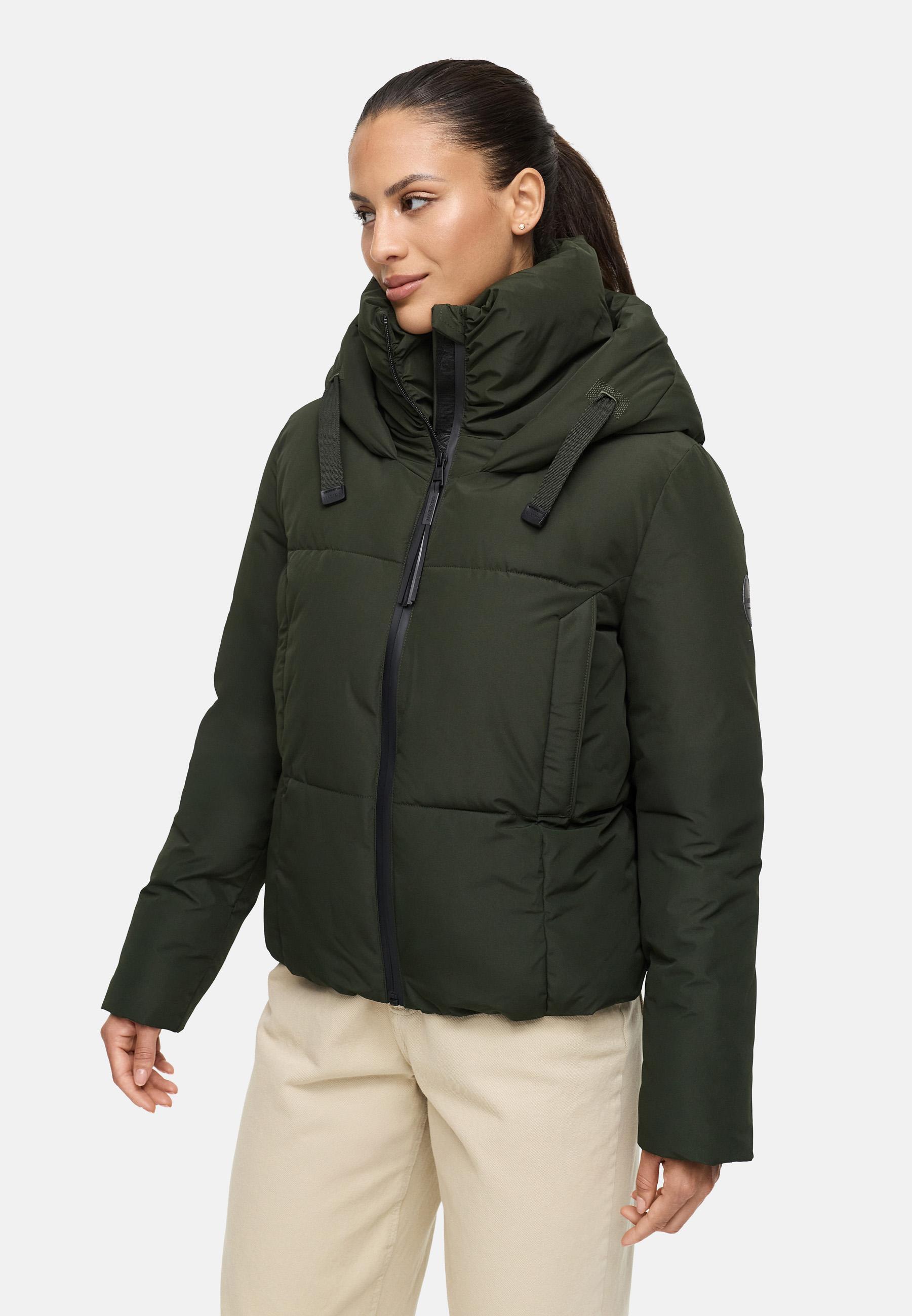 Warme Steppjacke mit Kapuze "Ninikaa XVI" Dark Olive