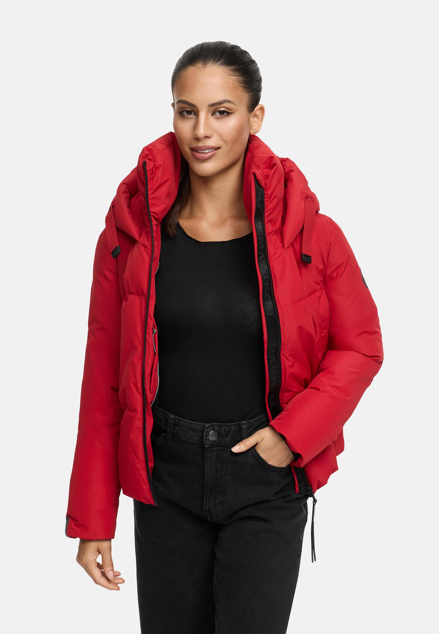 Warme Steppjacke mit Kapuze "Ninikaa XVI" Deep Red