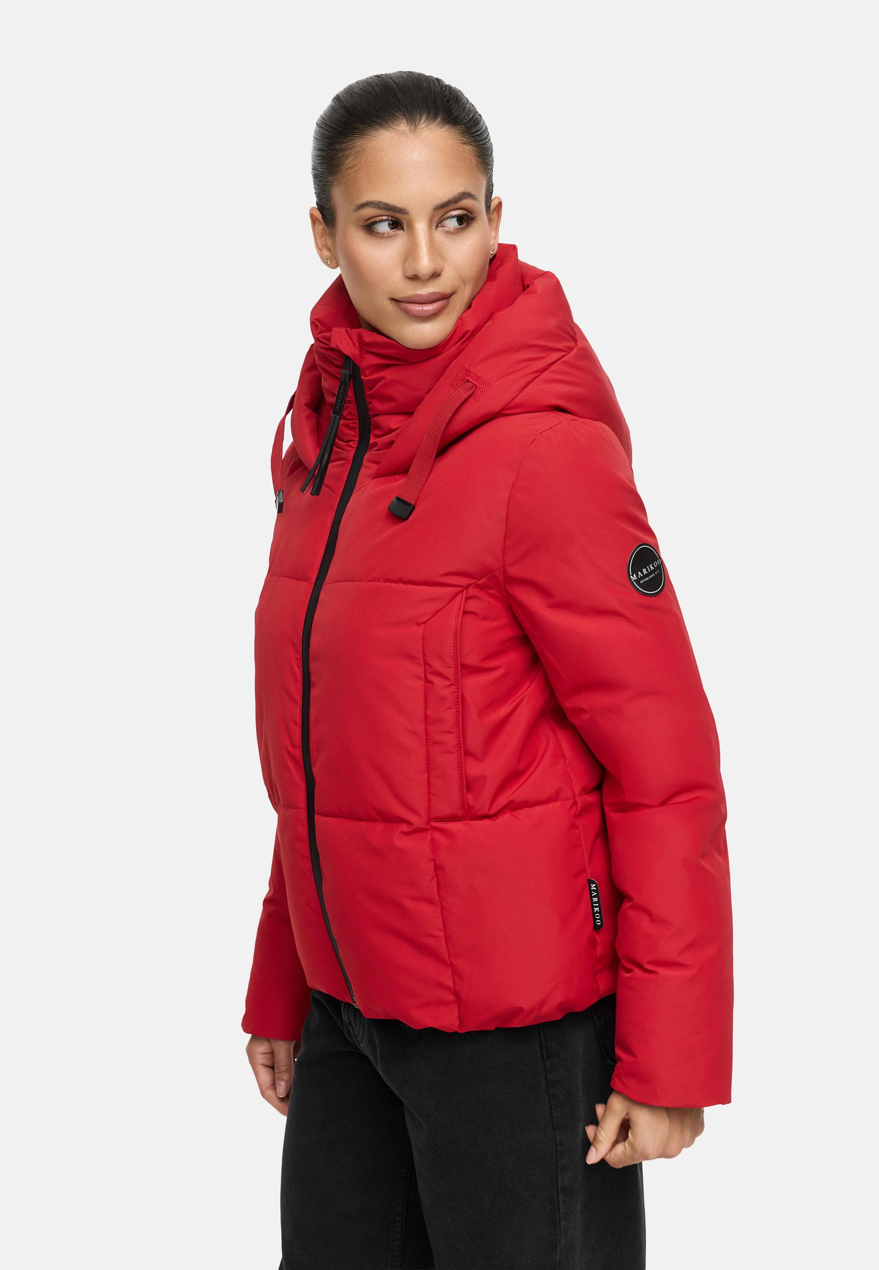 Warme Steppjacke mit Kapuze "Ninikaa XVI" Deep Red