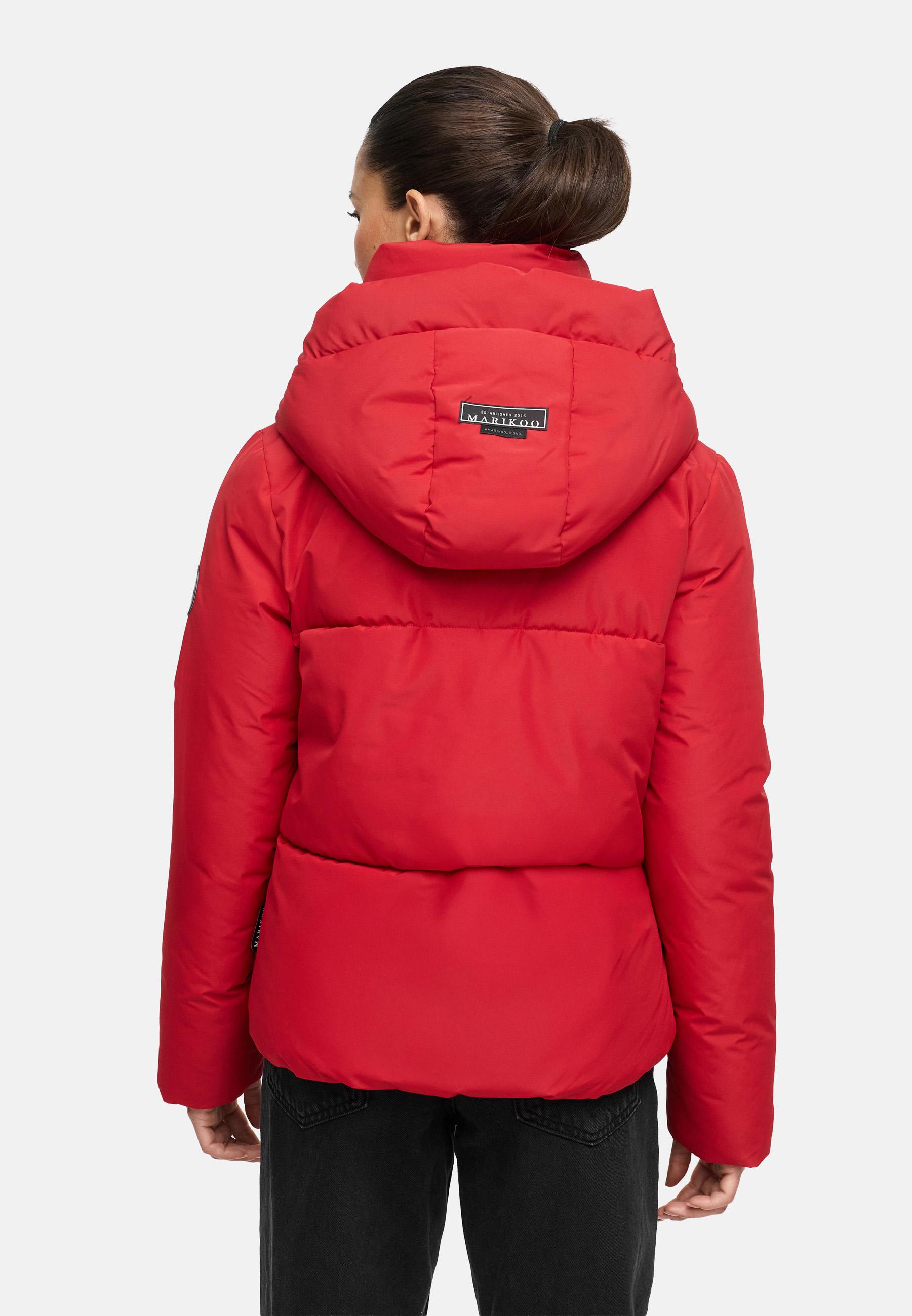 Warme Steppjacke mit Kapuze "Ninikaa XVI" Deep Red