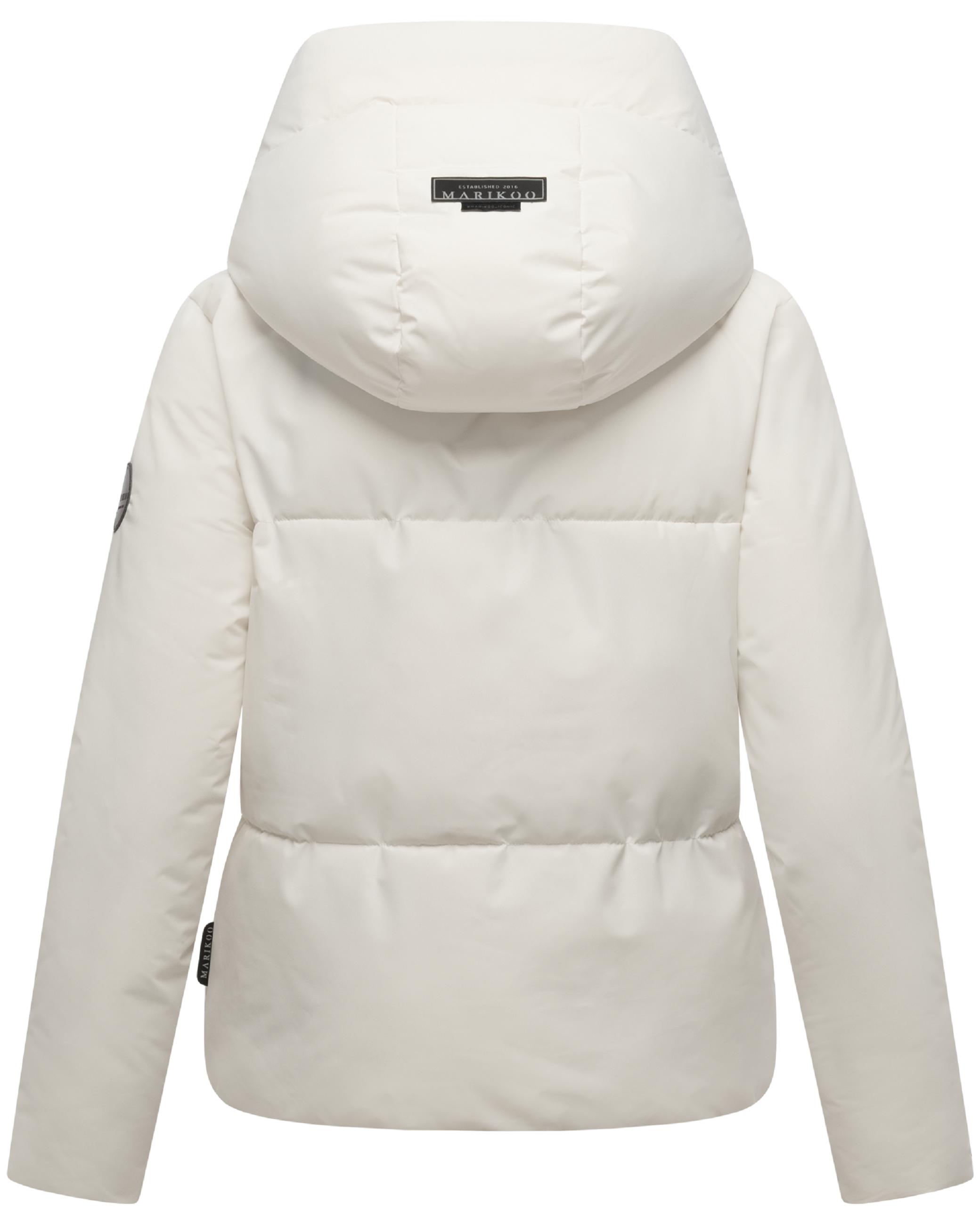 Warme Steppjacke mit Kapuze "Ninikaa XVI" Offwhite