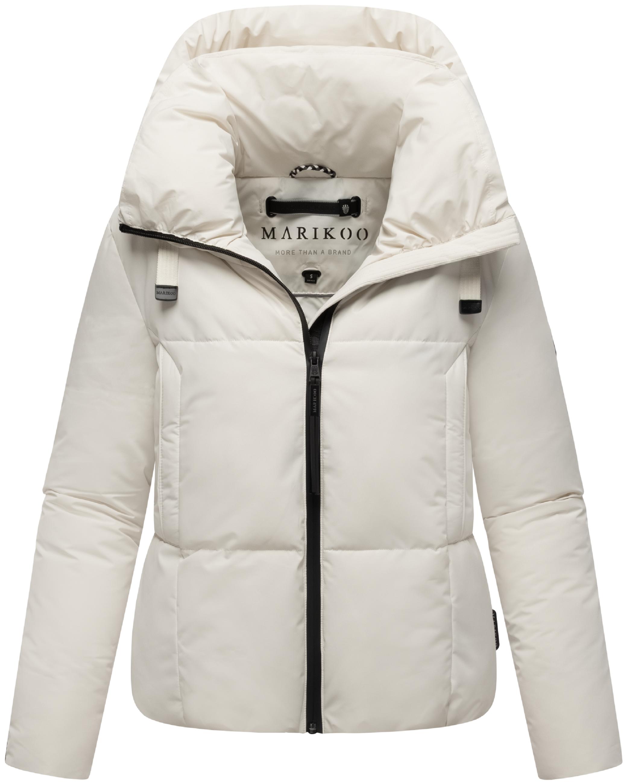 Warme Steppjacke mit Kapuze "Ninikaa XVI" Offwhite