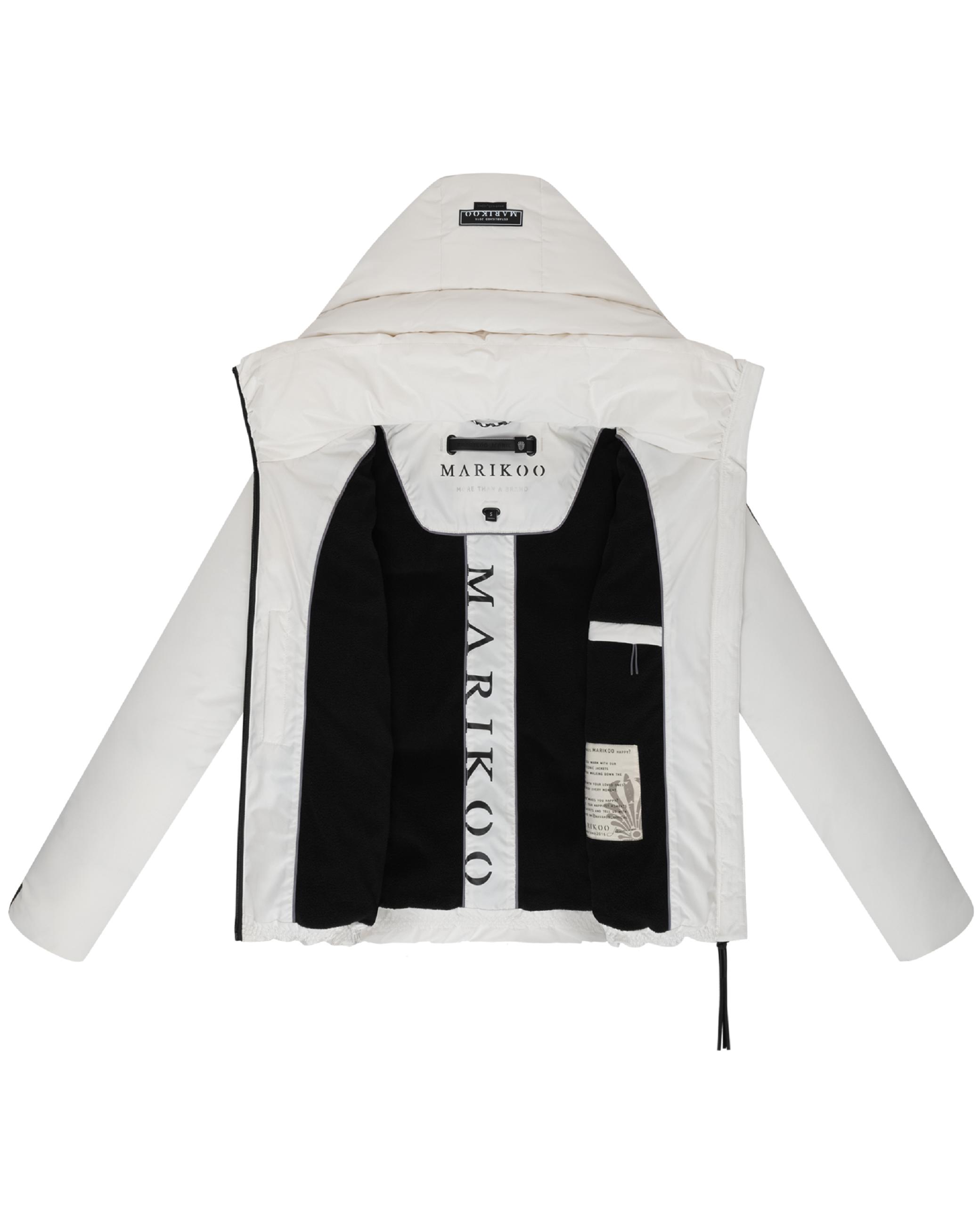 Warme Steppjacke mit Kapuze "Ninikaa XVI" Offwhite