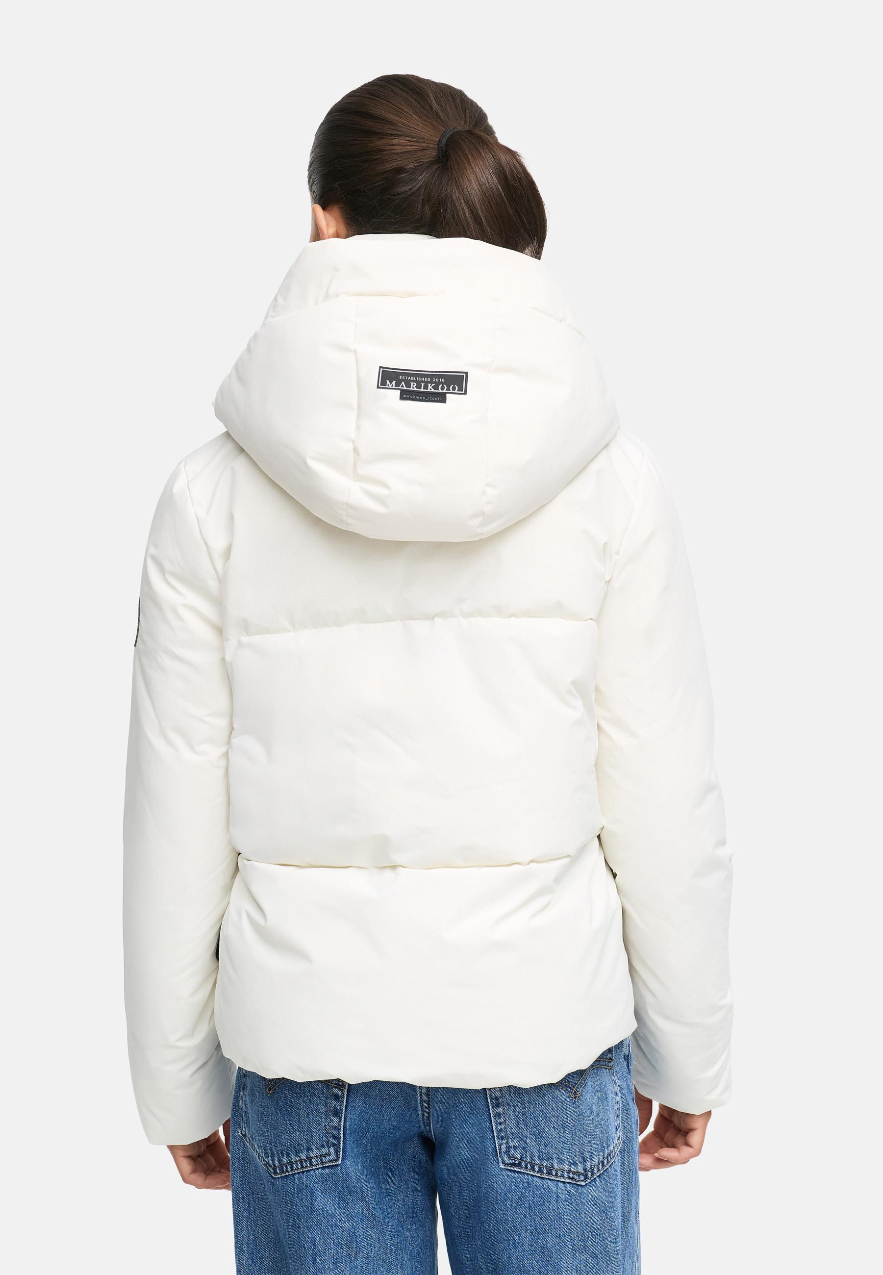 Warme Steppjacke mit Kapuze "Ninikaa XVI" Offwhite