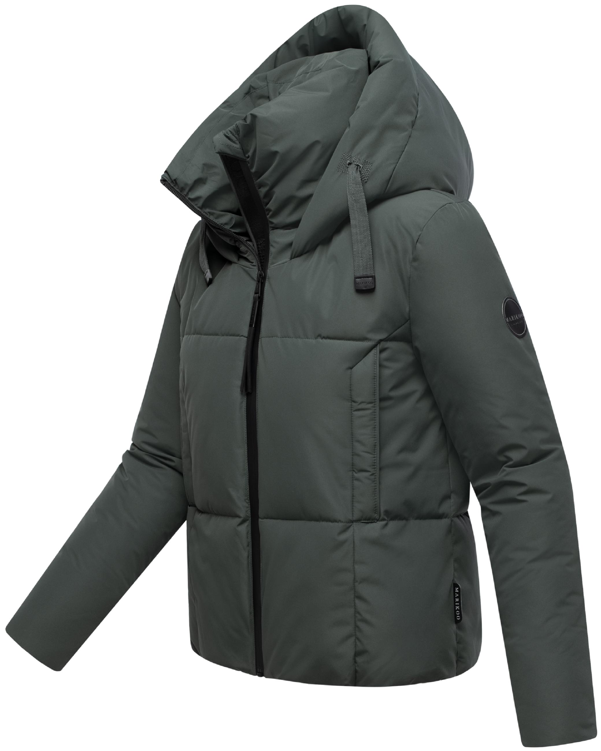 Warme Steppjacke mit Kapuze "Ninikaa XVI" Stone Green