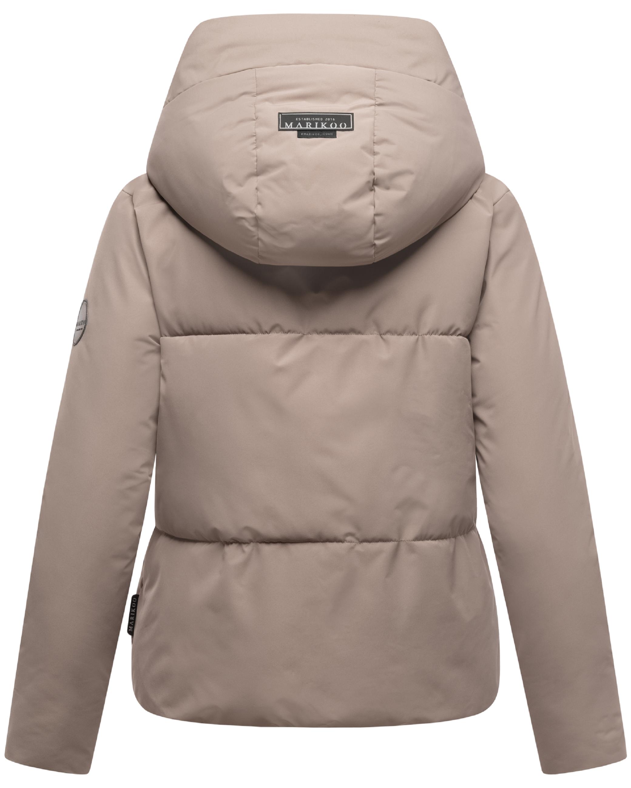 Warme Steppjacke mit Kapuze "Ninikaa XVI" Taupe Grey