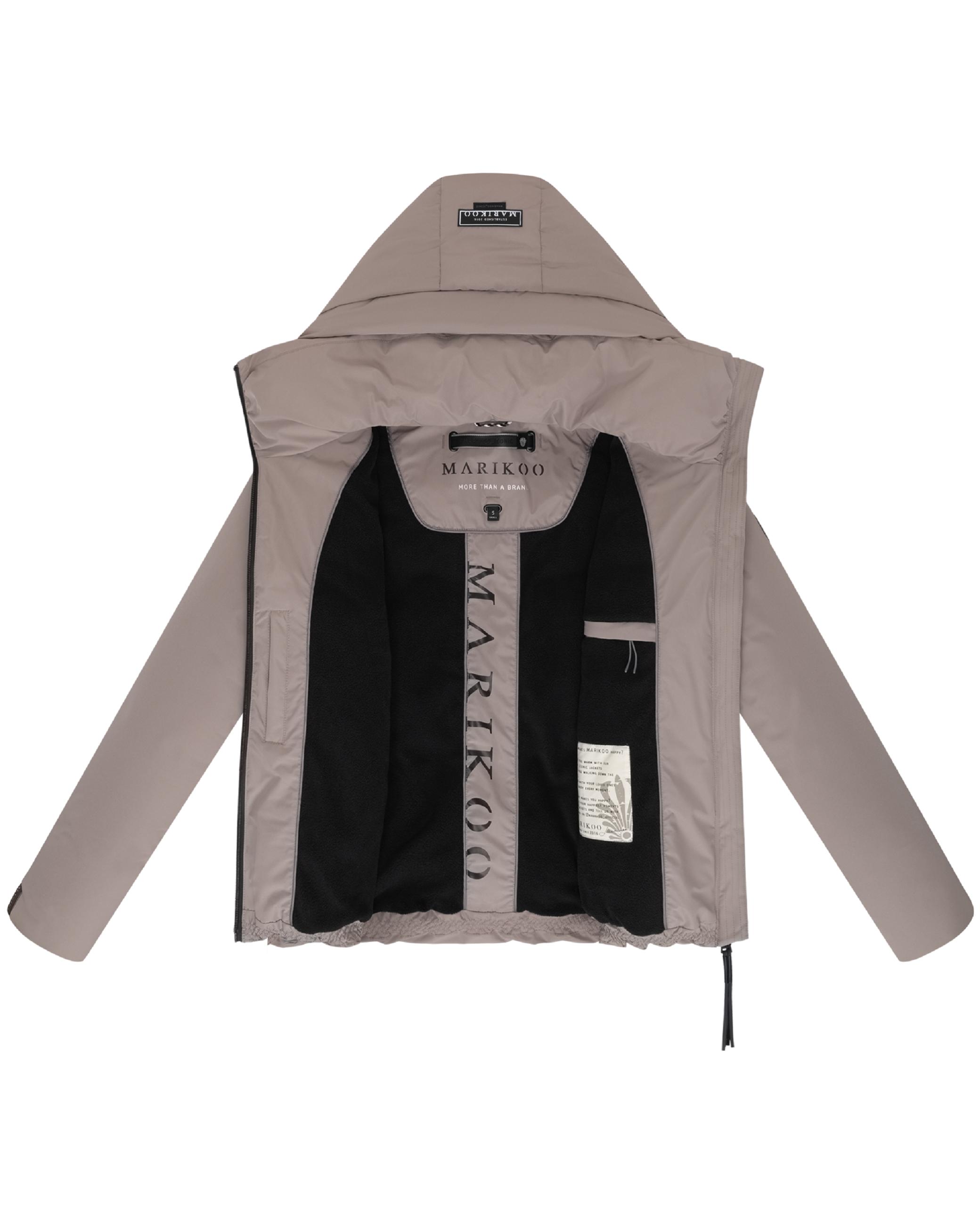 Warme Steppjacke mit Kapuze "Ninikaa XVI" Taupe Grey