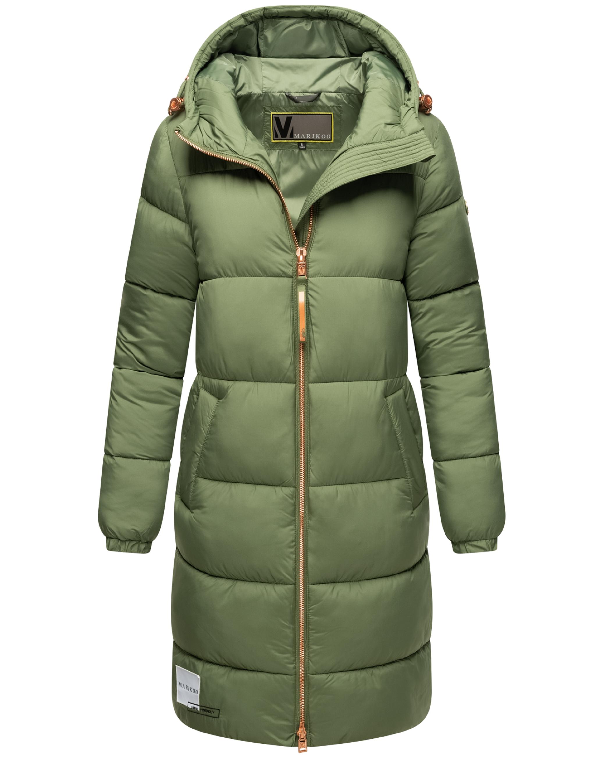 Steppmantel roséfarbenen Details "Nomadiaa 16" Pine Olive