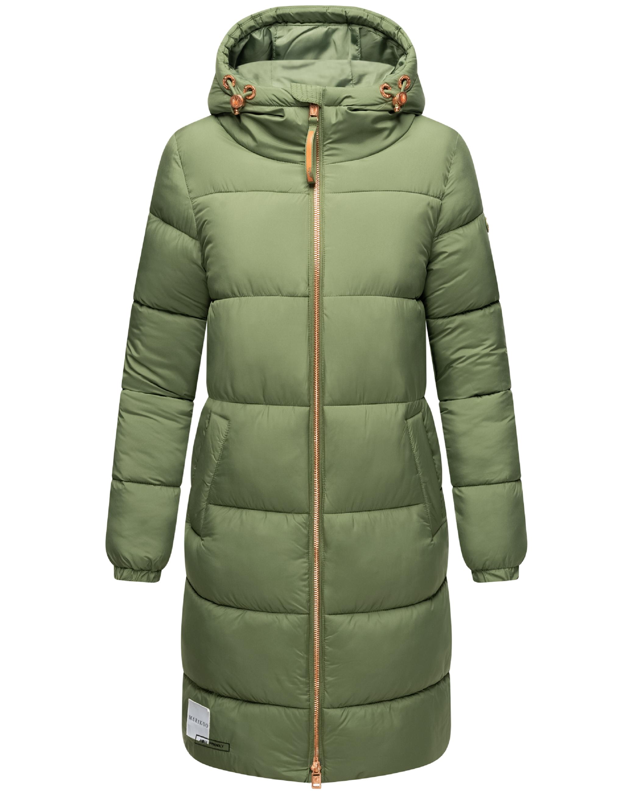 Steppmantel roséfarbenen Details "Nomadiaa 16" Pine Olive