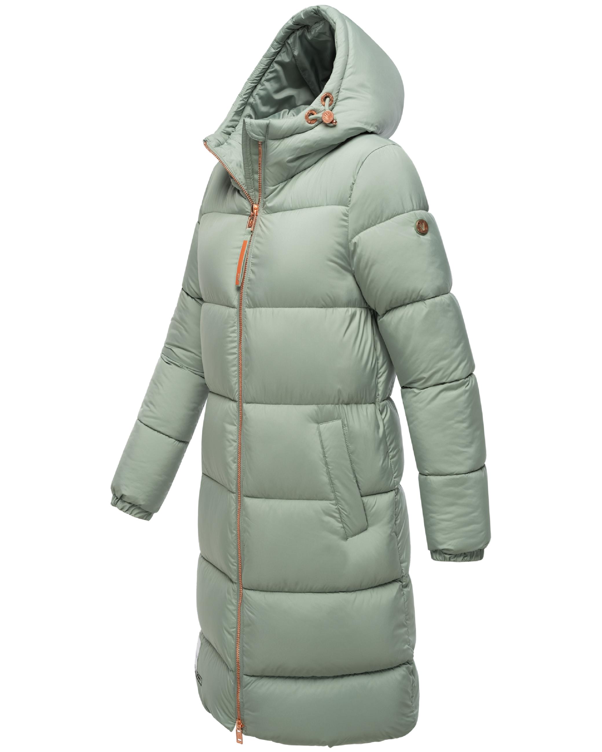 Steppmantel roséfarbenen Details "Nomadiaa 16" Smokey Mint