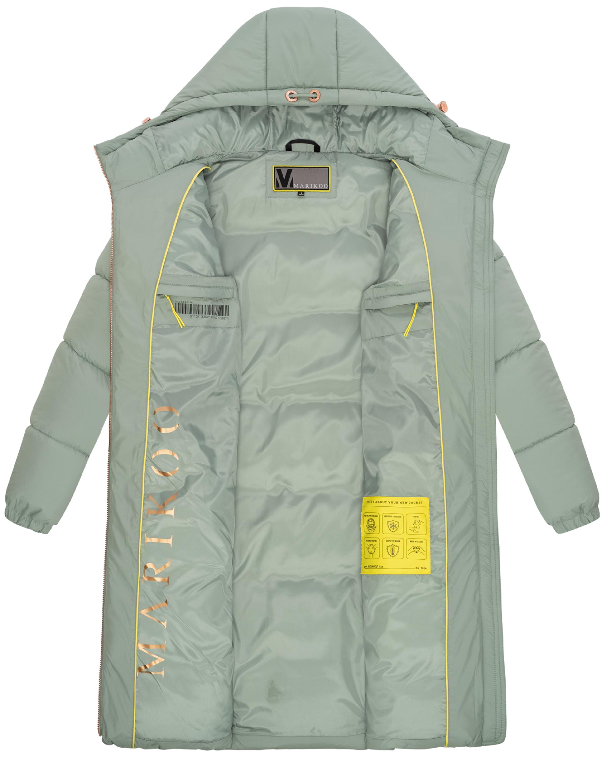 Steppmantel roséfarbenen Details "Nomadiaa 16" Smokey Mint