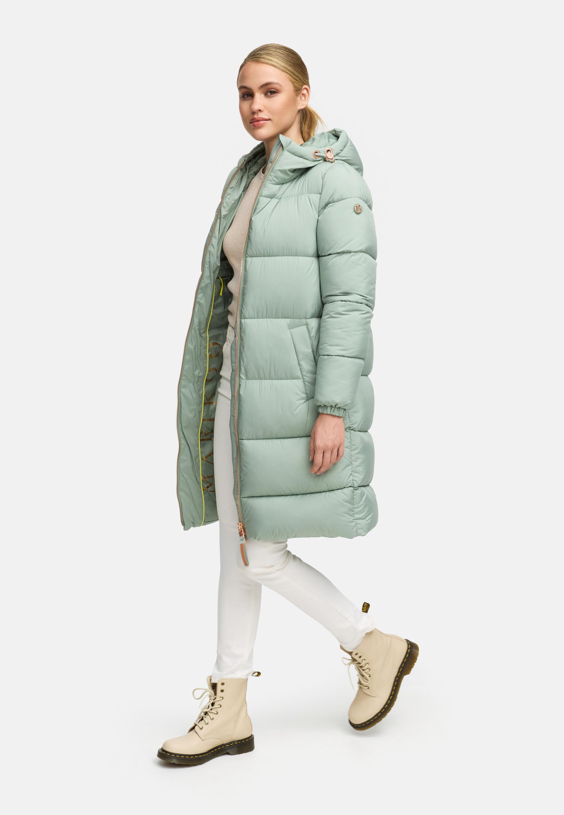 Steppmantel roséfarbenen Details "Nomadiaa 16" Smokey Mint