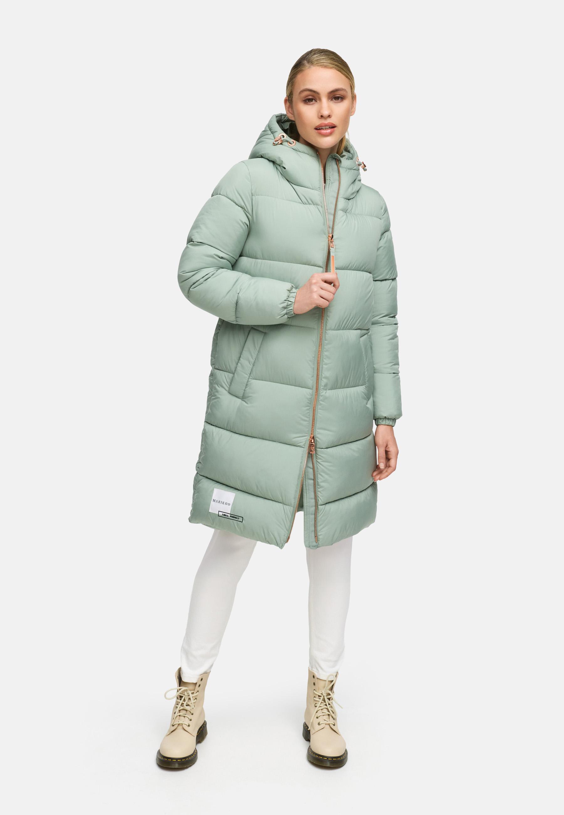 Steppmantel roséfarbenen Details "Nomadiaa 16" Smokey Mint