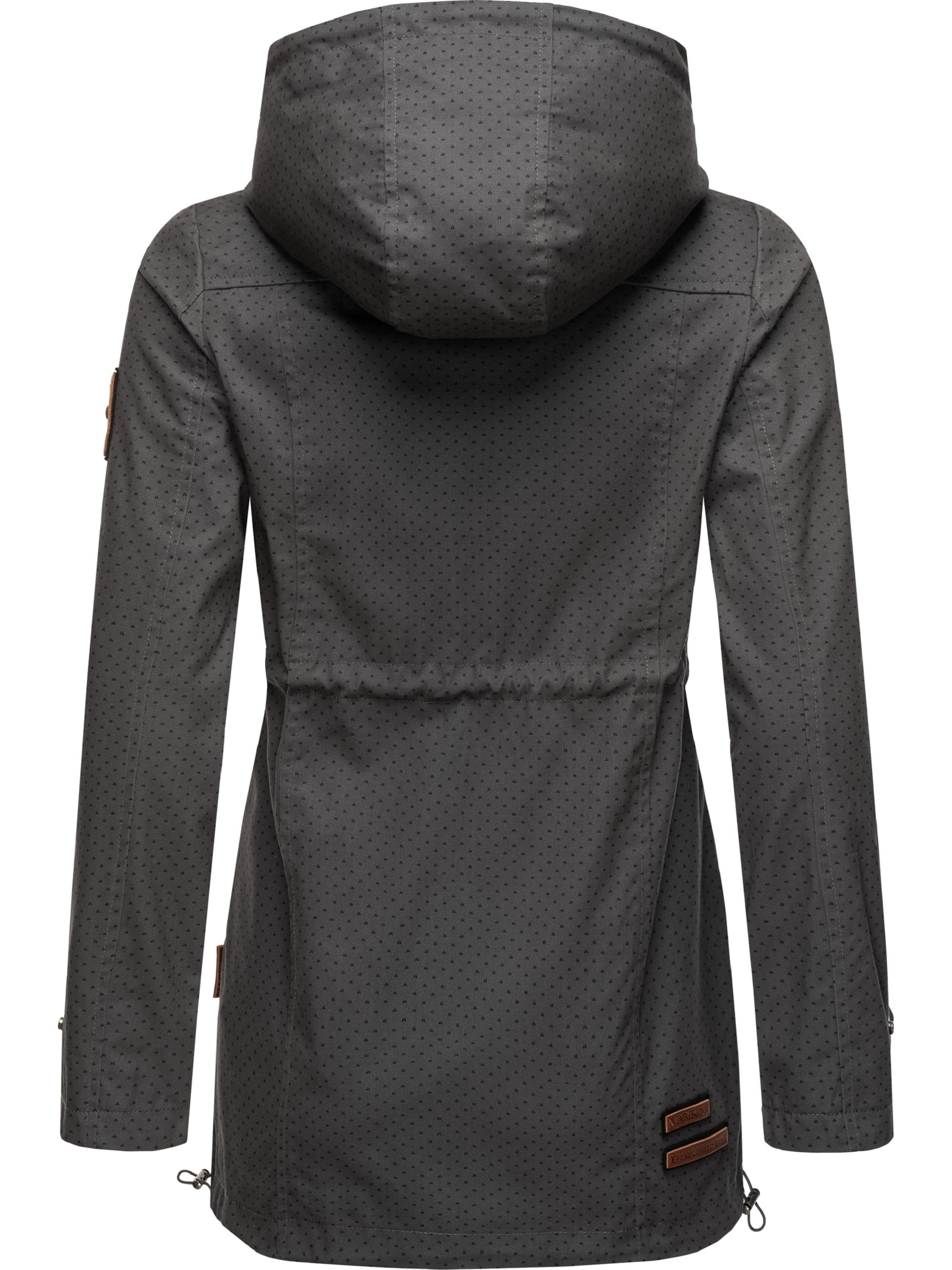 Leichter Baumwollparka mit Kapuze "Nyokoo" Anthracite w.P.