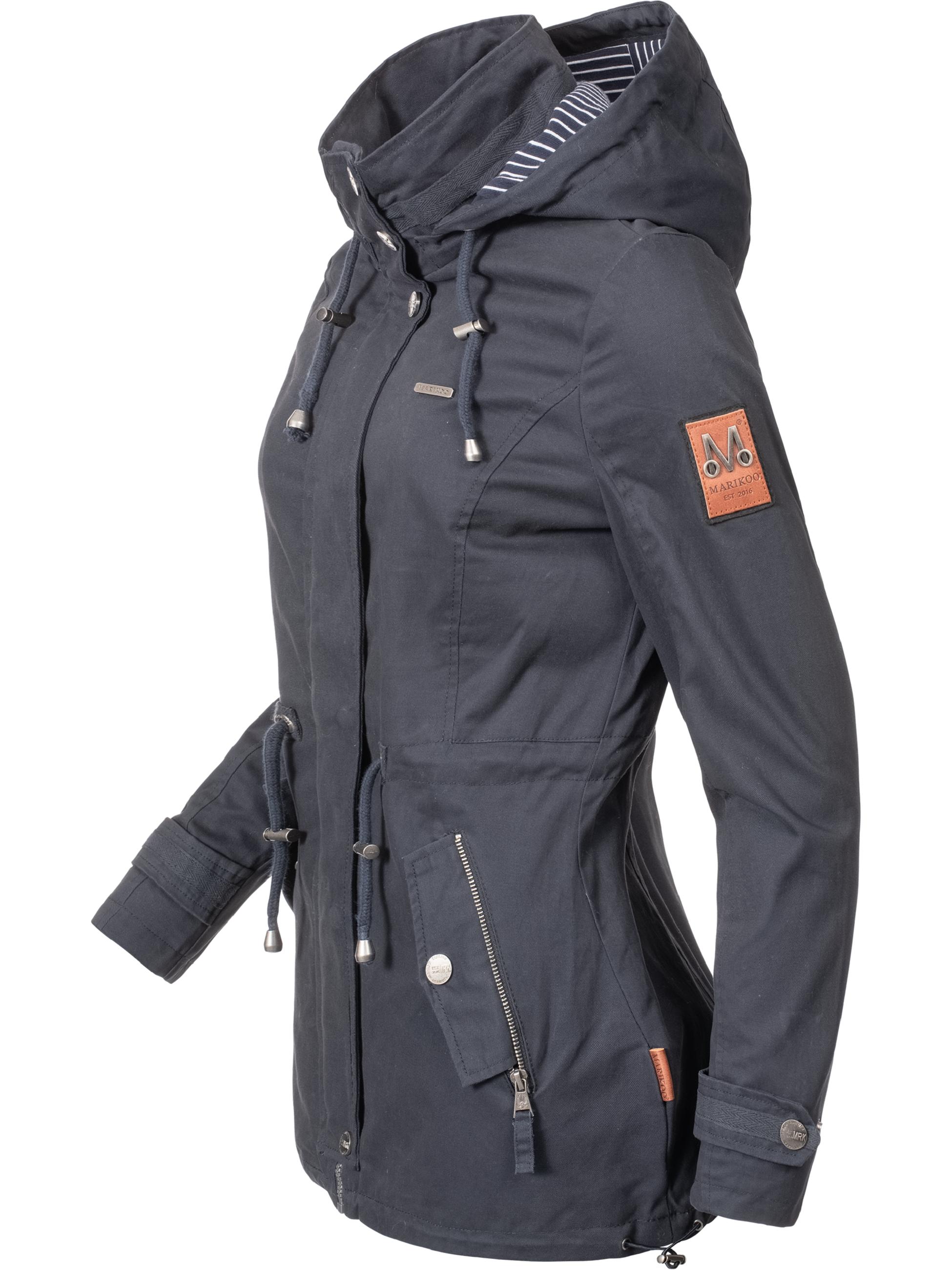 Leichter Baumwollparka mit Kapuze "Nyokoo" Blau