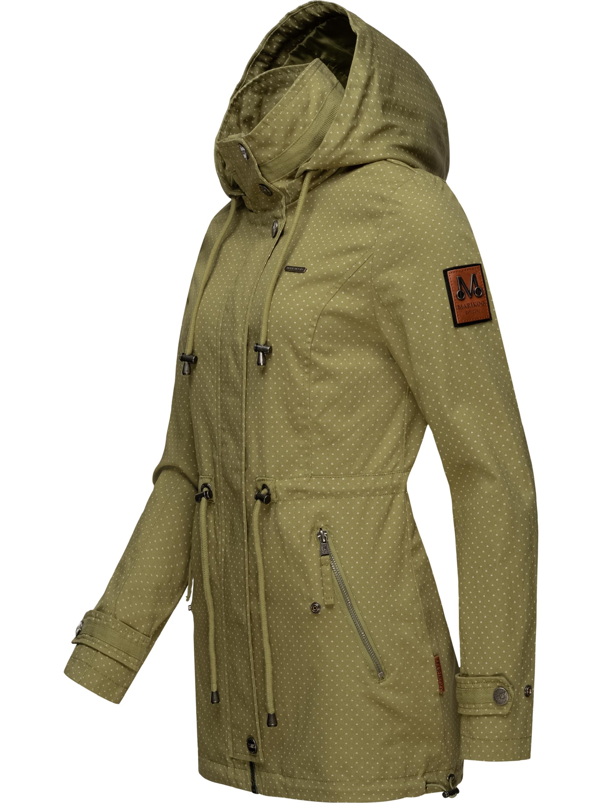 Leichter Baumwollparka mit Kapuze "Nyokoo" Green Dots
