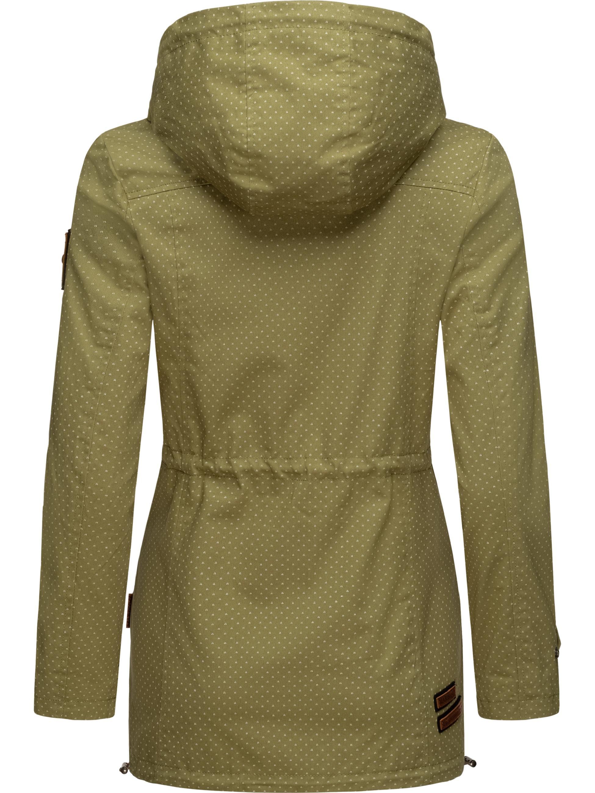 Leichter Baumwollparka mit Kapuze "Nyokoo" Green Dots