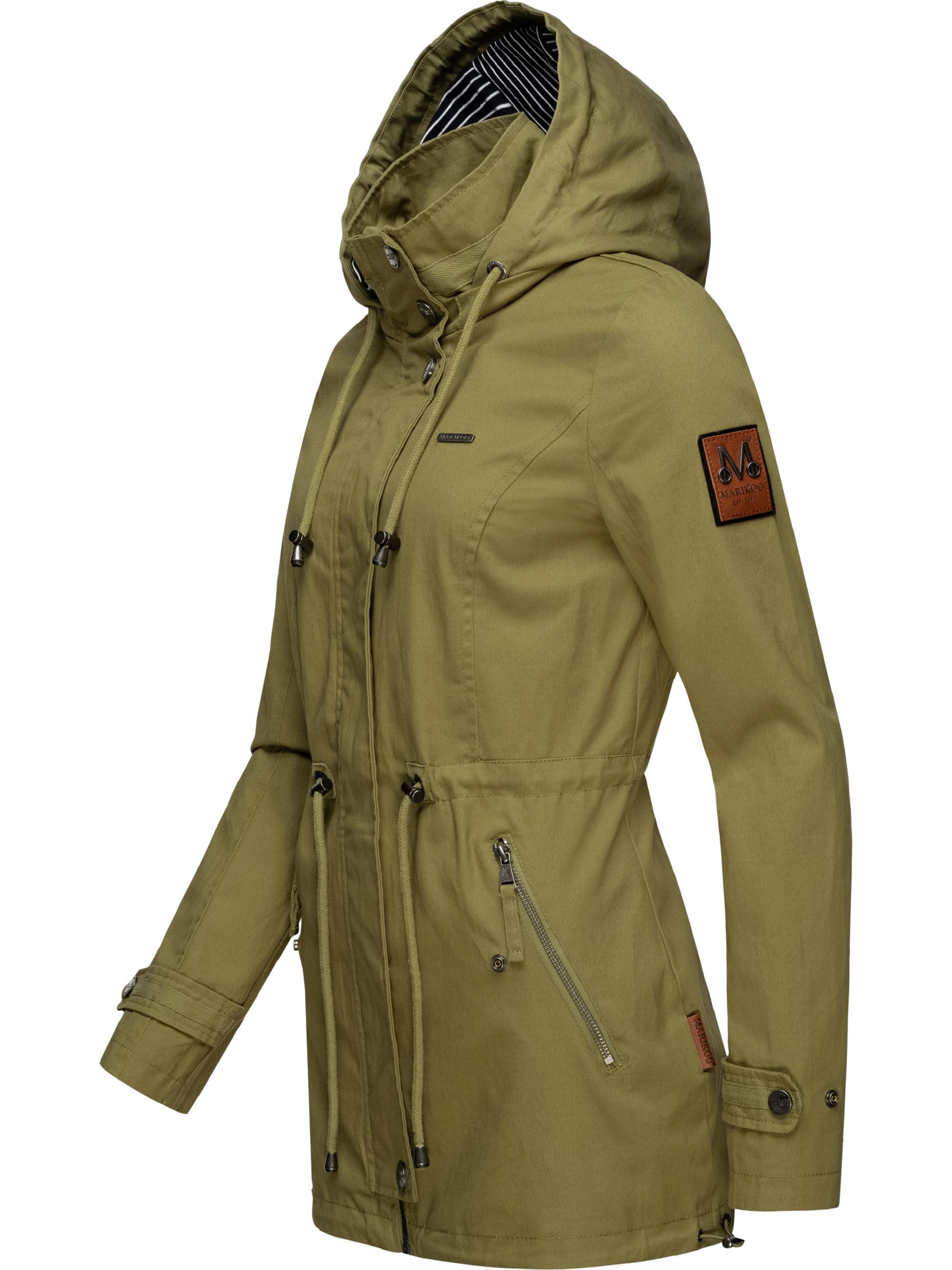 Leichter Baumwollparka mit Kapuze "Nyokoo" Green