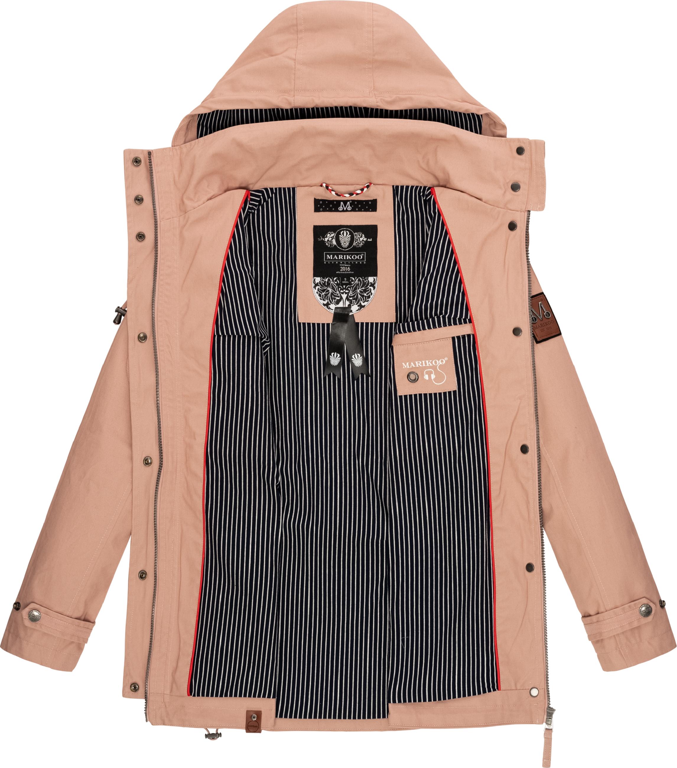 Leichter Baumwollparka mit Kapuze "Nyokoo" Light Rose